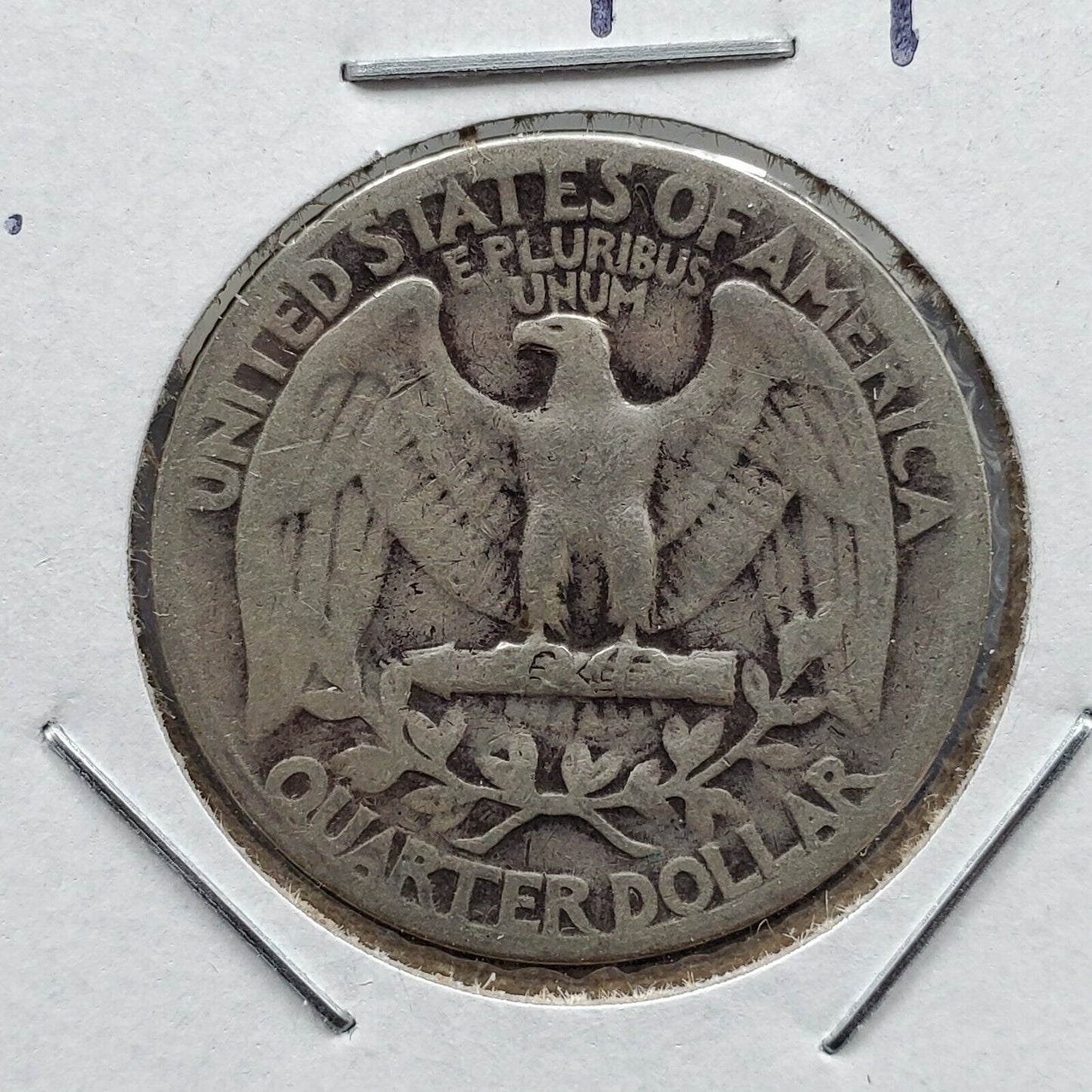 1941 P Washington 90% Silver Quarter Coin Double Die Reverse DDR-011 Variety