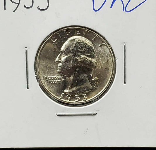 1953 P Washington Silver Quarter Nice Coin Choice BU UNC - Combo Ship Discounts