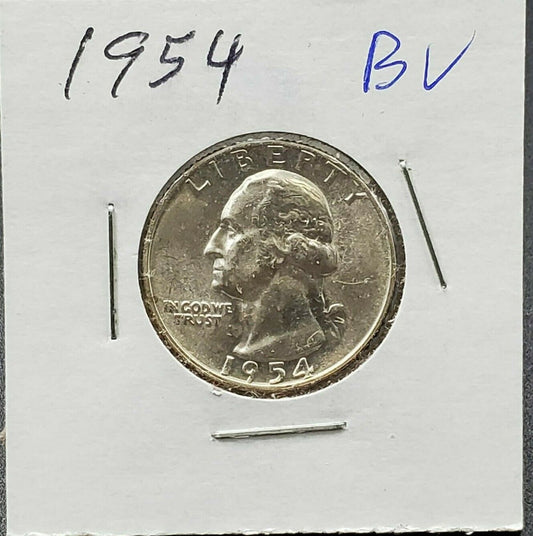 1954 P Washington Silver Quarter Nice Coin Choice BU UNC - Combo Ship Discounts