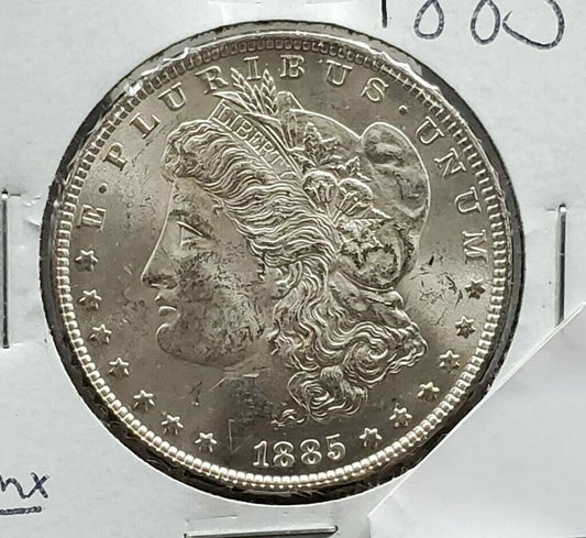 1885 P $1 Morgan Silver Dollar Coin BU UNC Uncirculated