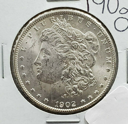 1902 O Morgan Silver Dollar Coin Average BU Uncirculated Nice Strike