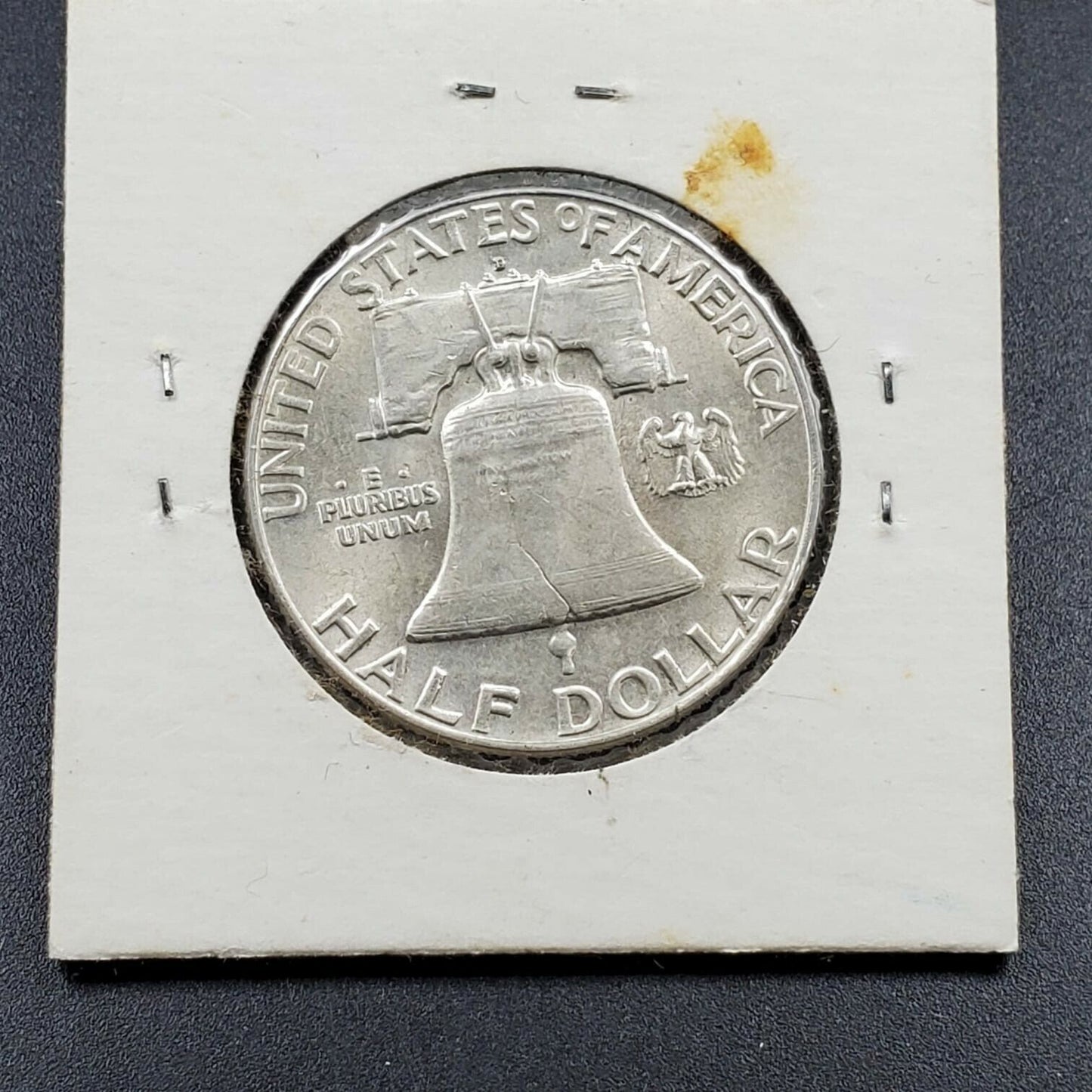 1963 D Franklin Silver Half Dollar Coin Choice BU Uncirculated Mostly Untoned