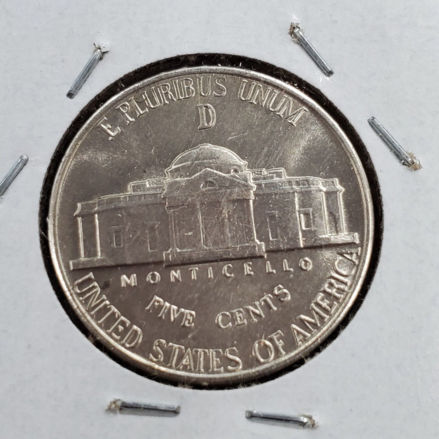 1943 D Jefferson Nickel WW2 Silver War Nickel BU UNC World War Two Era Coin