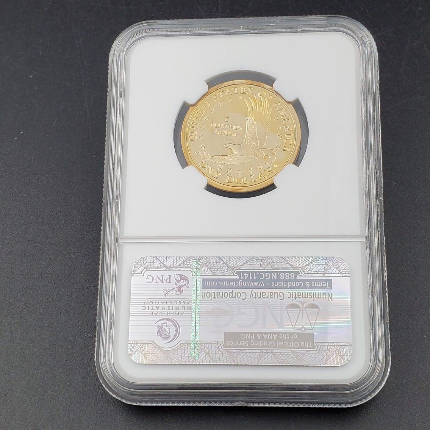 2001 S Sacagawea Native Brass Dollar Coin NGC PF69 Ultra Cameo #2