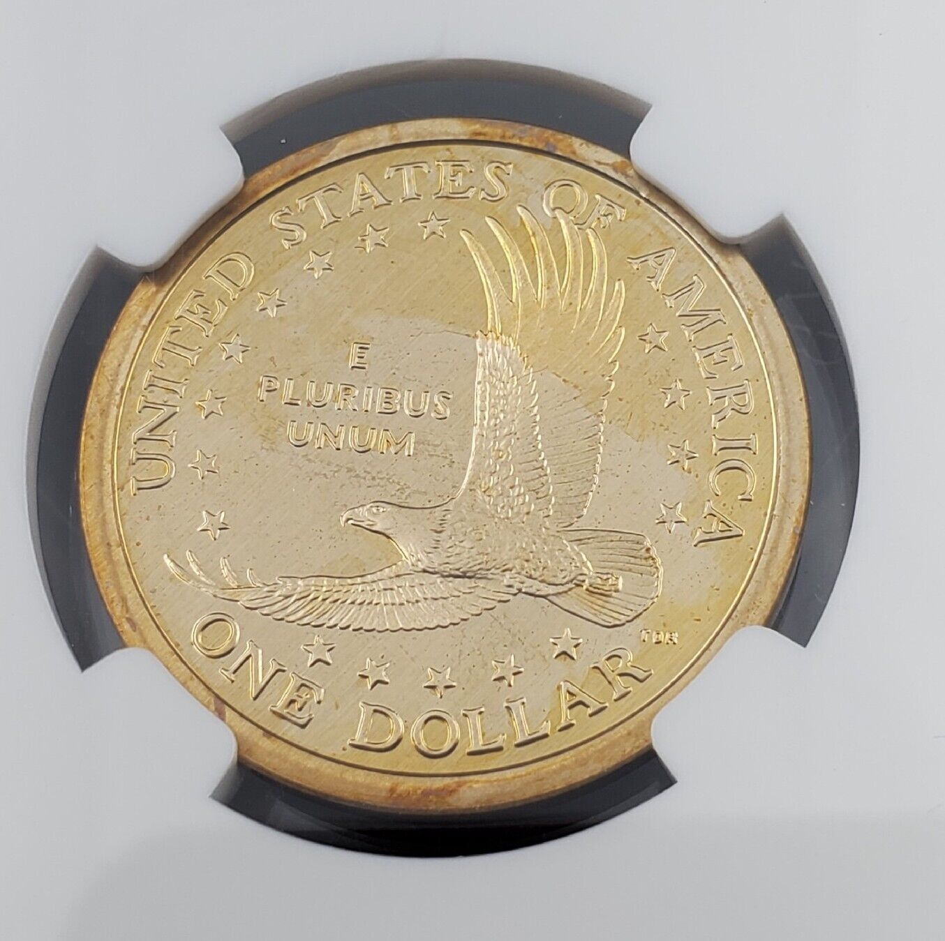 2001 S Sacagawea Native Brass Dollar Coin NGC PF69 Ultra Cameo #2