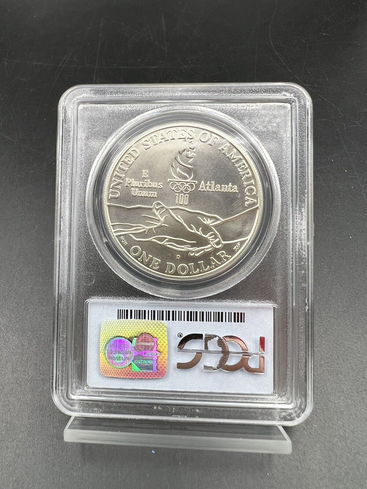 1995 D Atlanta Olympics Cycling 90% Silver Commemorative Dollar PCGS MS69 BU