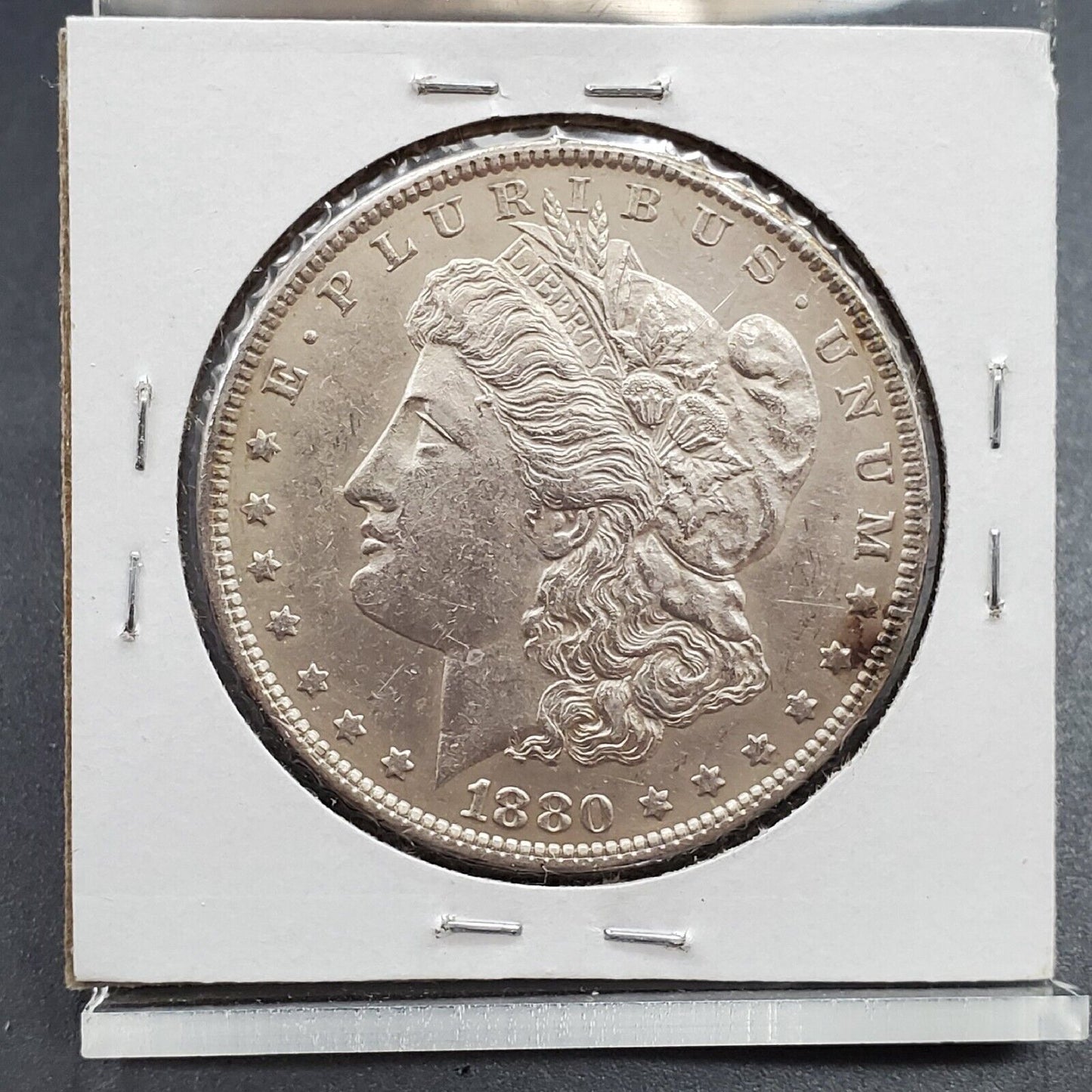 1880 O Micro o $1 Morgan Silver Dollar Coin C3a Reverse AU Details