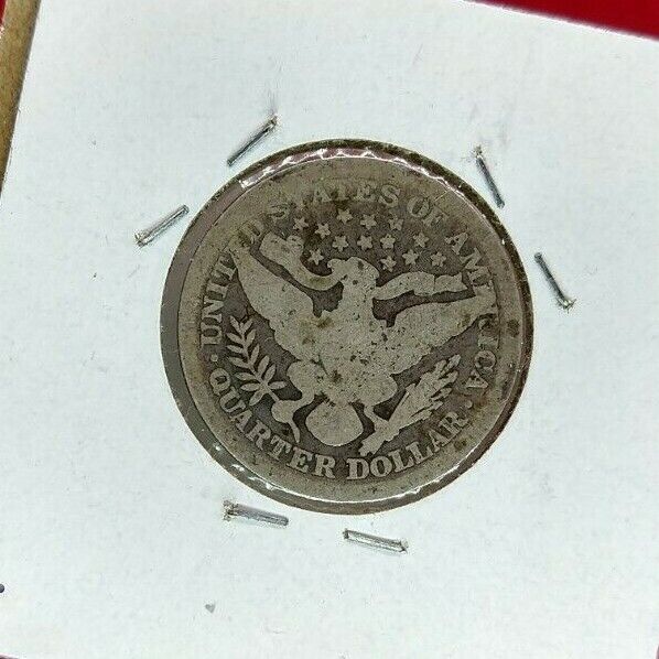 1895 P Barber Silver Quarter Coin Choice AG / G Good Circulated Early Date
