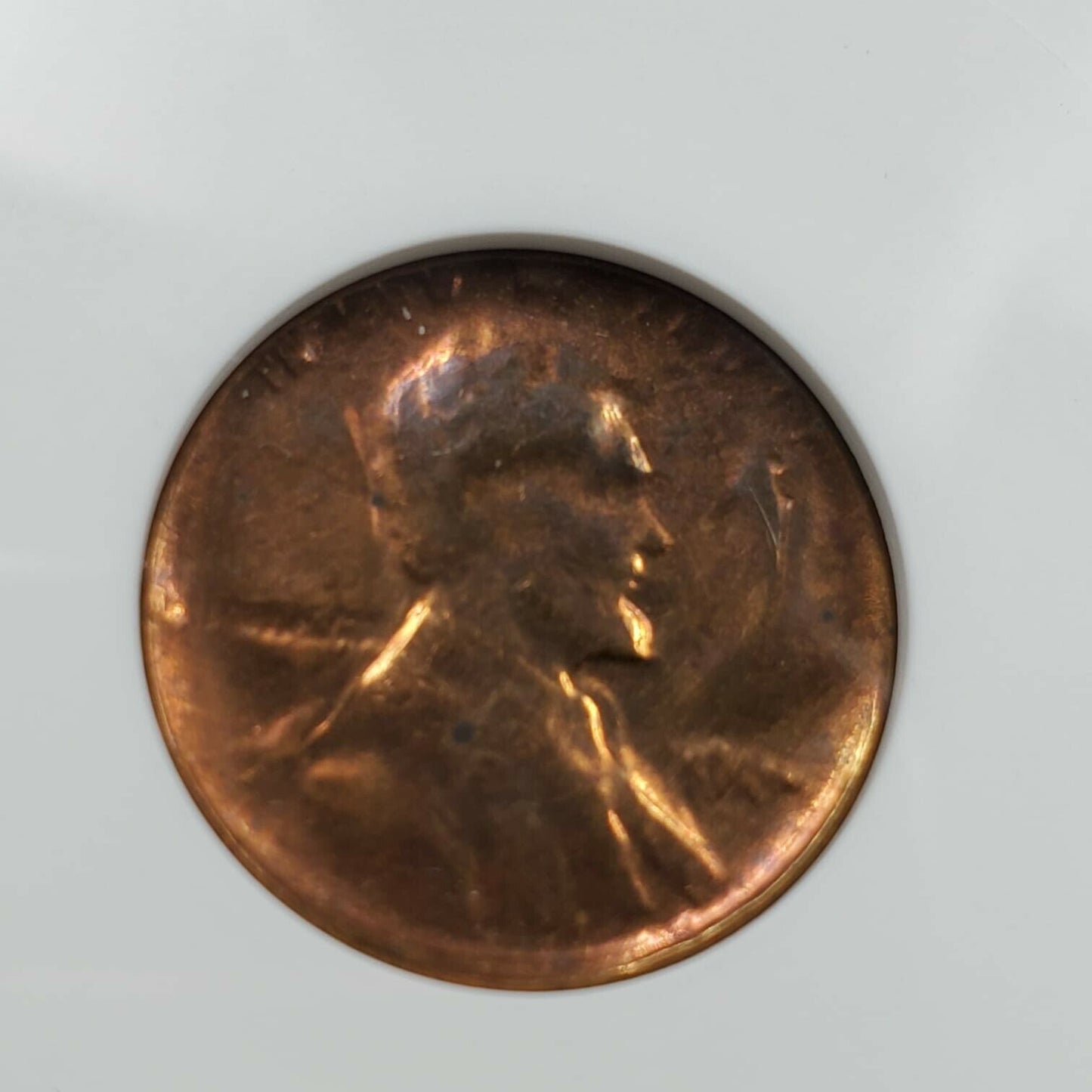 Linc Capped Die Struck Error ND Bronze Lincoln Memorial Cent Coin ANACS MS60 RB