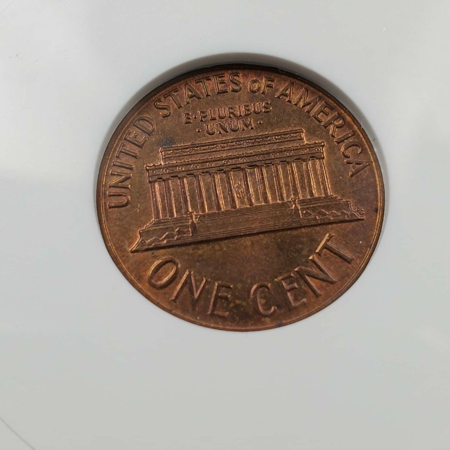 Linc Capped Die Struck Error ND Bronze Lincoln Memorial Cent Coin ANACS MS60 RB