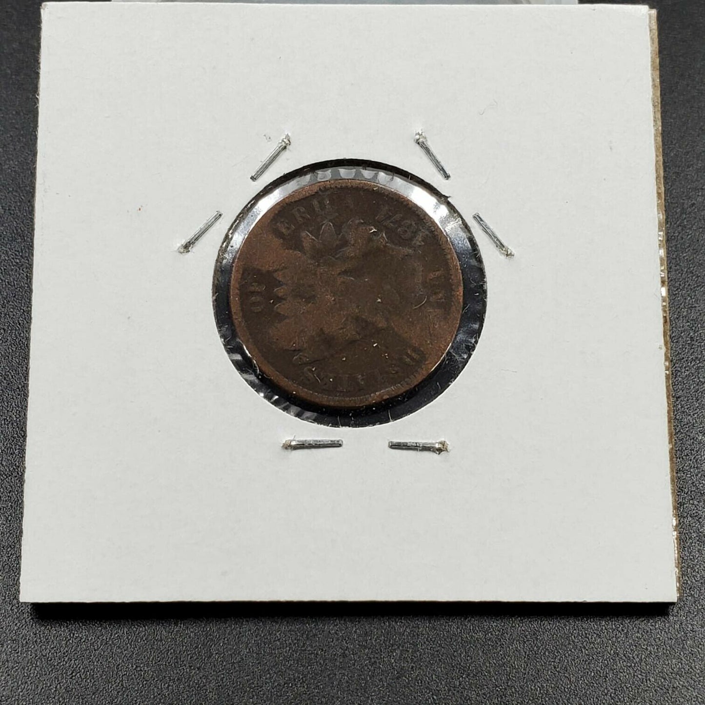 1874 Indian Cent Penny Coin T Carver M.F McMahon CounterStamped Counter Stamp