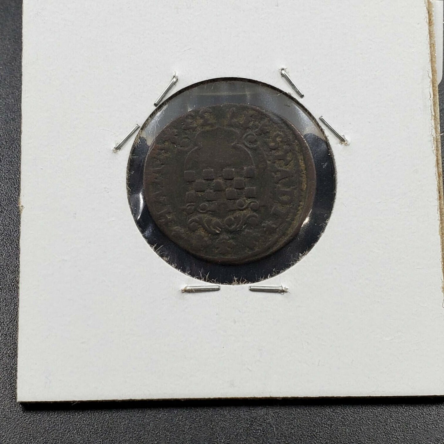 GERMANY GERMAN STATES 1733 Hamm 3 Pfennig Misaligned Dies High Circulated Grade