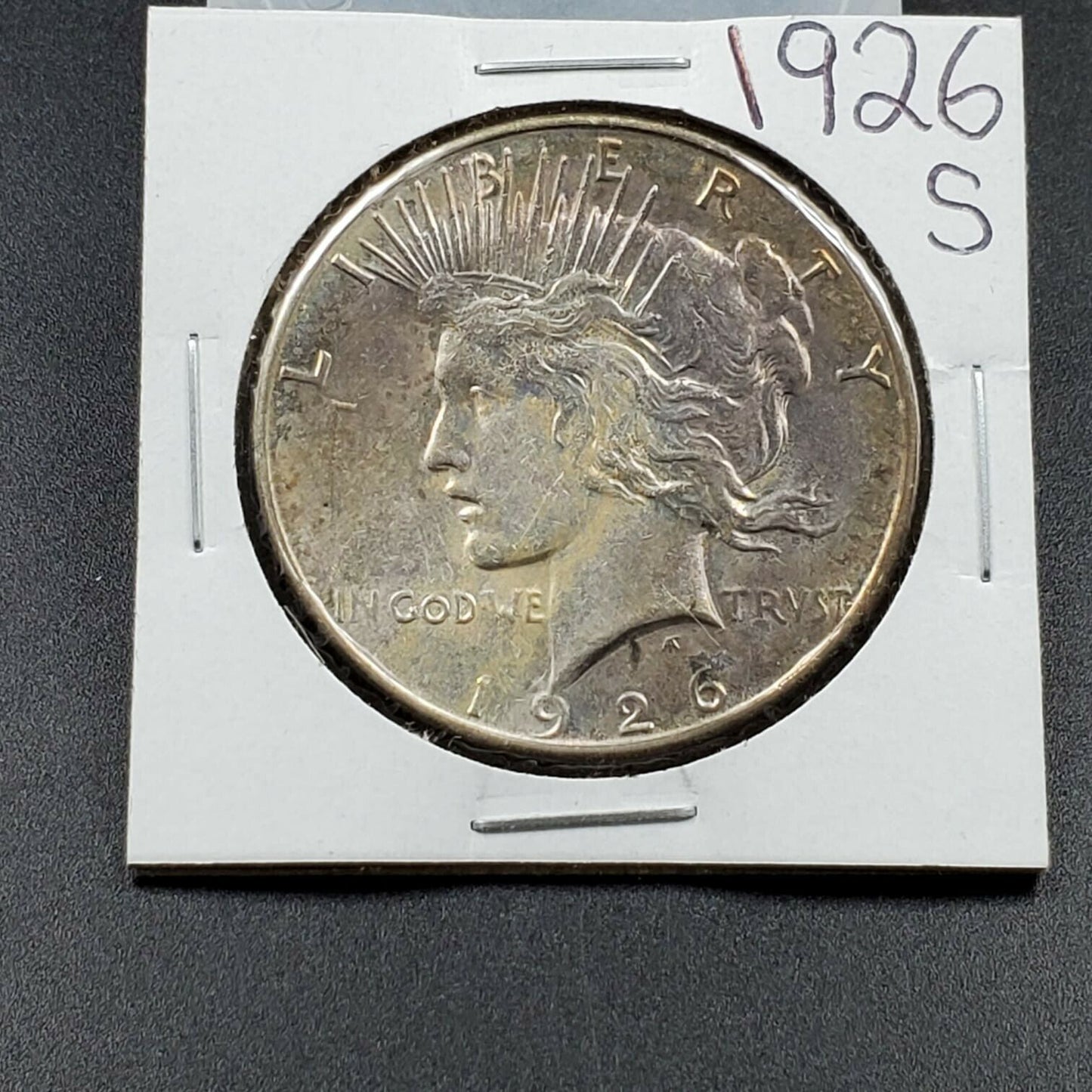 1926 S Peace 90% Silver Eagle Dollar Coin Choice XF Circulated Neat Toning