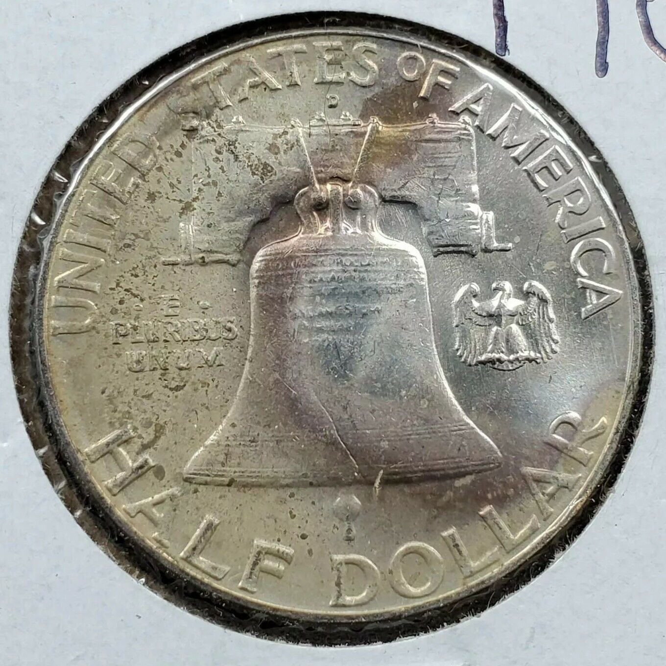 1963 P Franklin Silver Half Dollar Coin BU Uncirculated Neat Toning