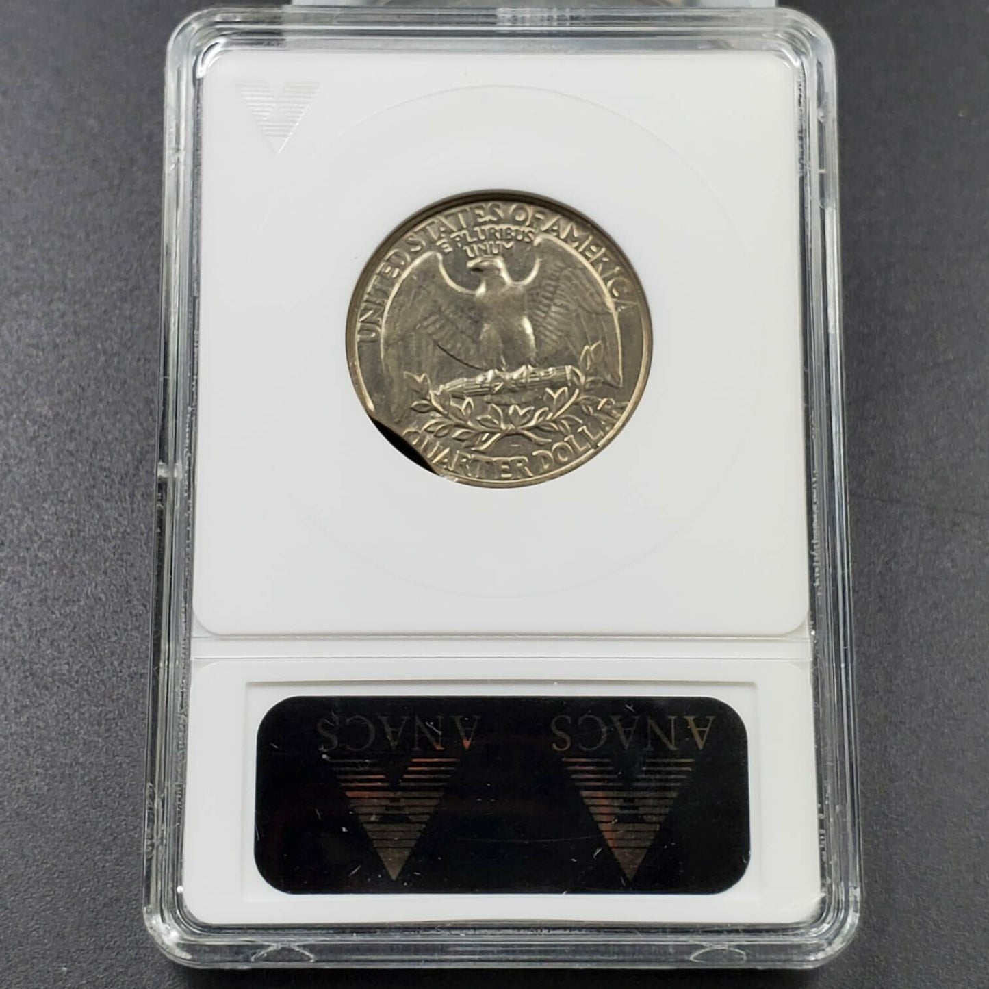 Large Planchet Clip 1995 P Washington Quarter ANACS AU58 Variety Coin