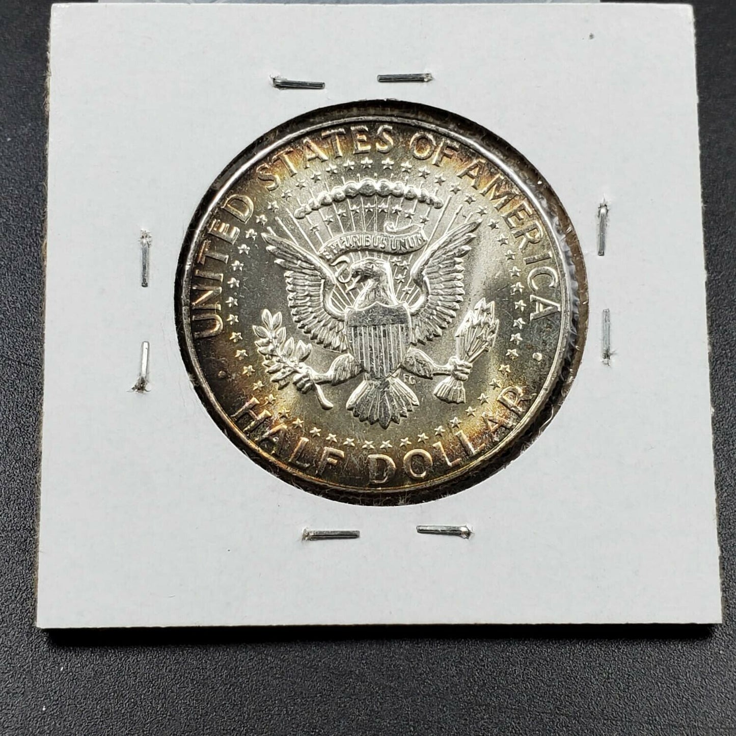 1964 P Kennedy 90% Silver Half Dollar Coin Choice BU PQ Nice Toning Toner