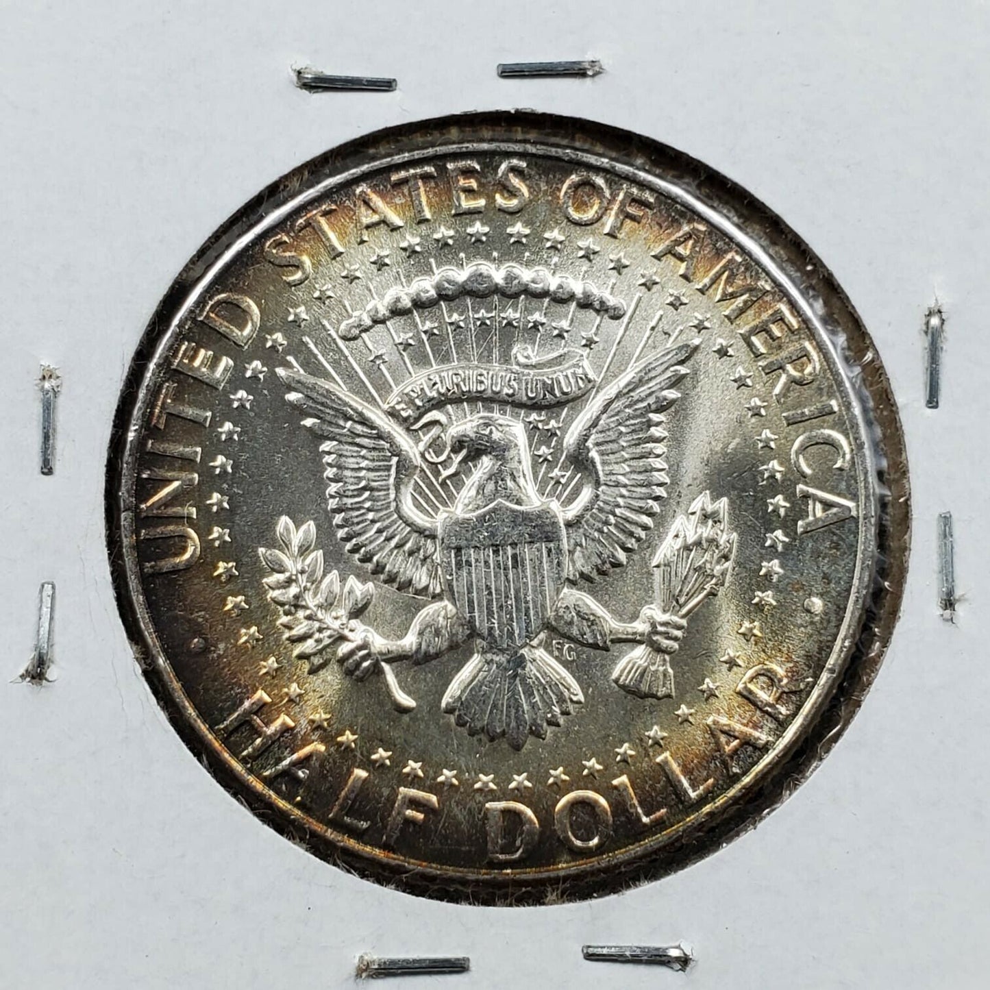 1964 P Kennedy 90% Silver Half Dollar Coin Choice BU PQ Nice Toning Toner