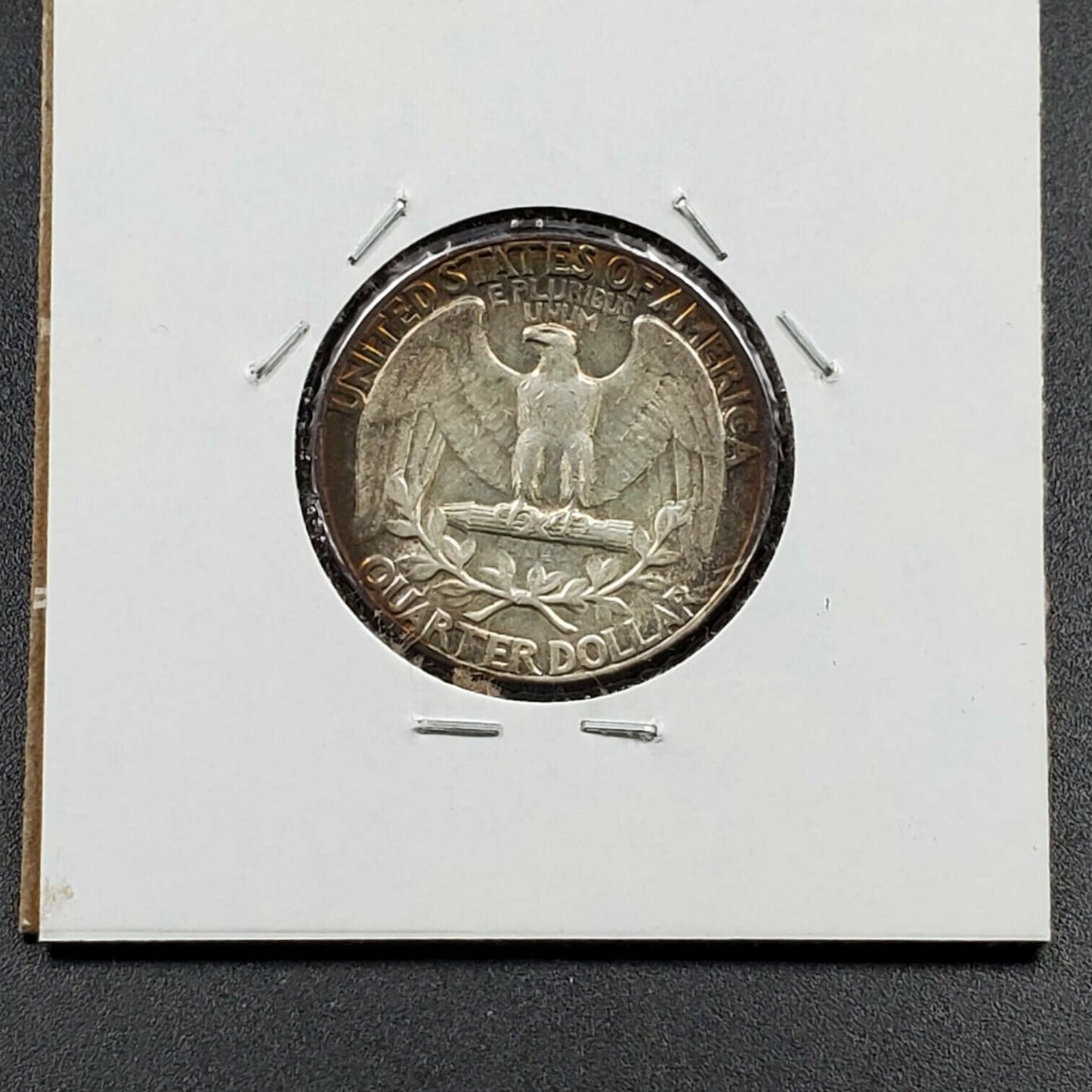 1942 P 25C Washington Quarter Silver Coin Choice Circulated Nice Toning Toner