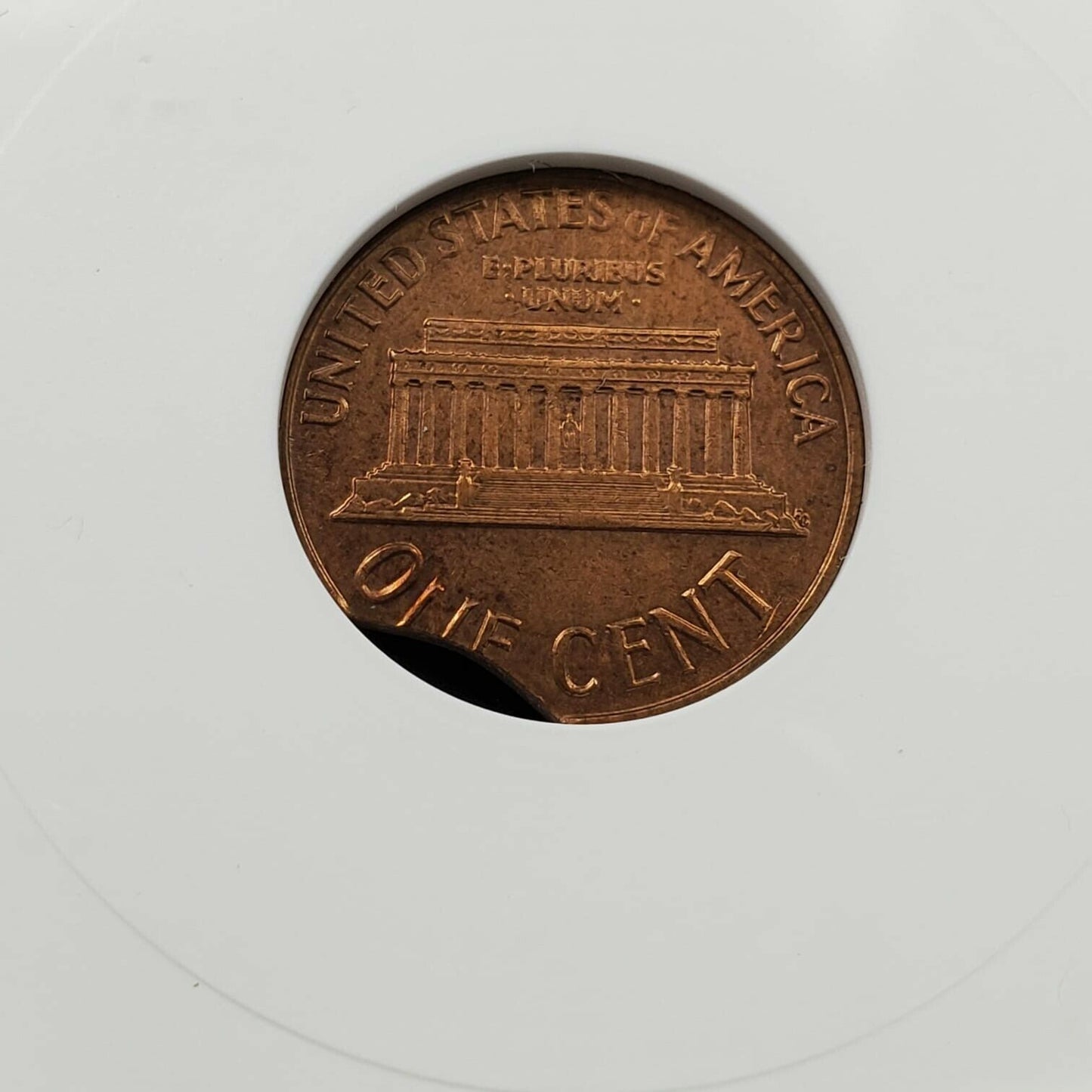1964 D Lincoln Cent Penny Coin ANACS UNC DETS CLIPPED PLANCHET CLIP ERROR