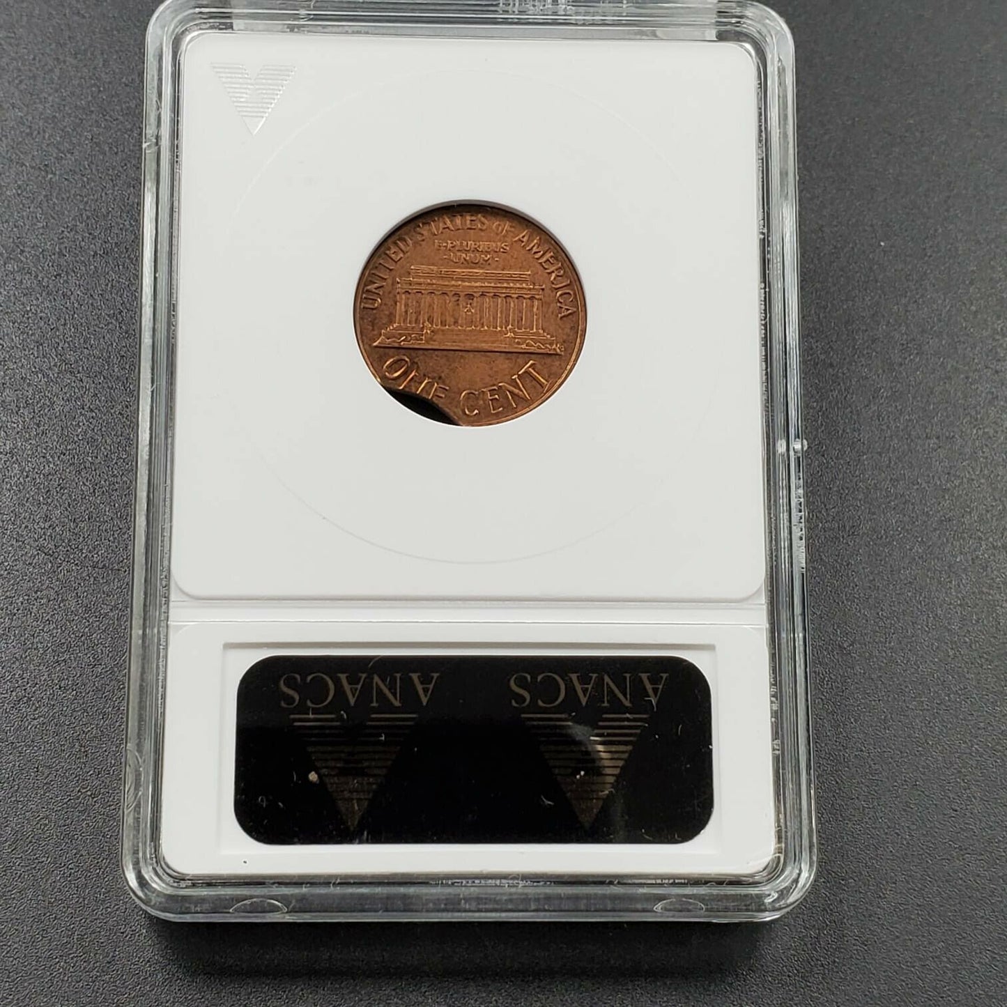 1964 D Lincoln Cent Penny Coin ANACS UNC DETS CLIPPED PLANCHET CLIP ERROR