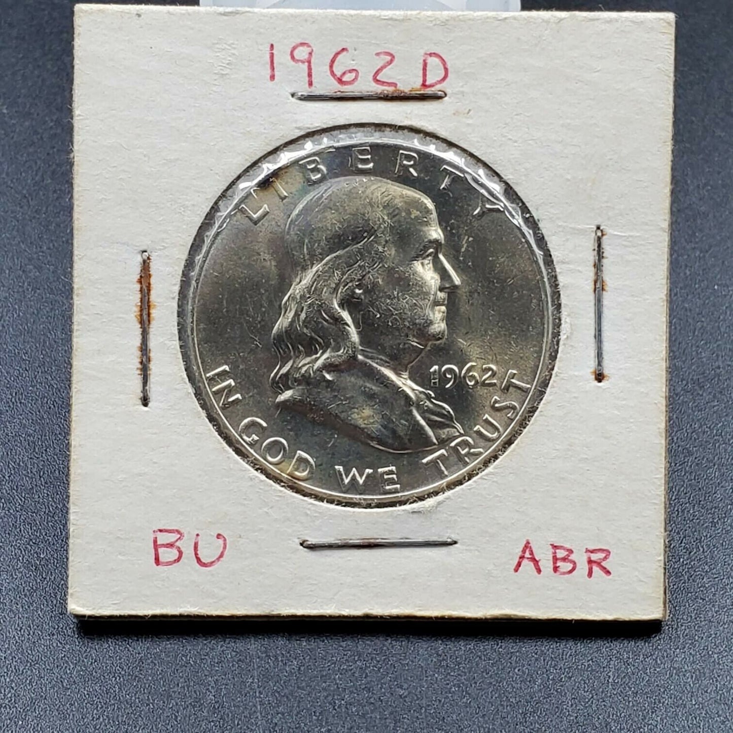 1962 D Franklin Silver Half Dollar Coin Choice BU Uncirculated Nice Coin