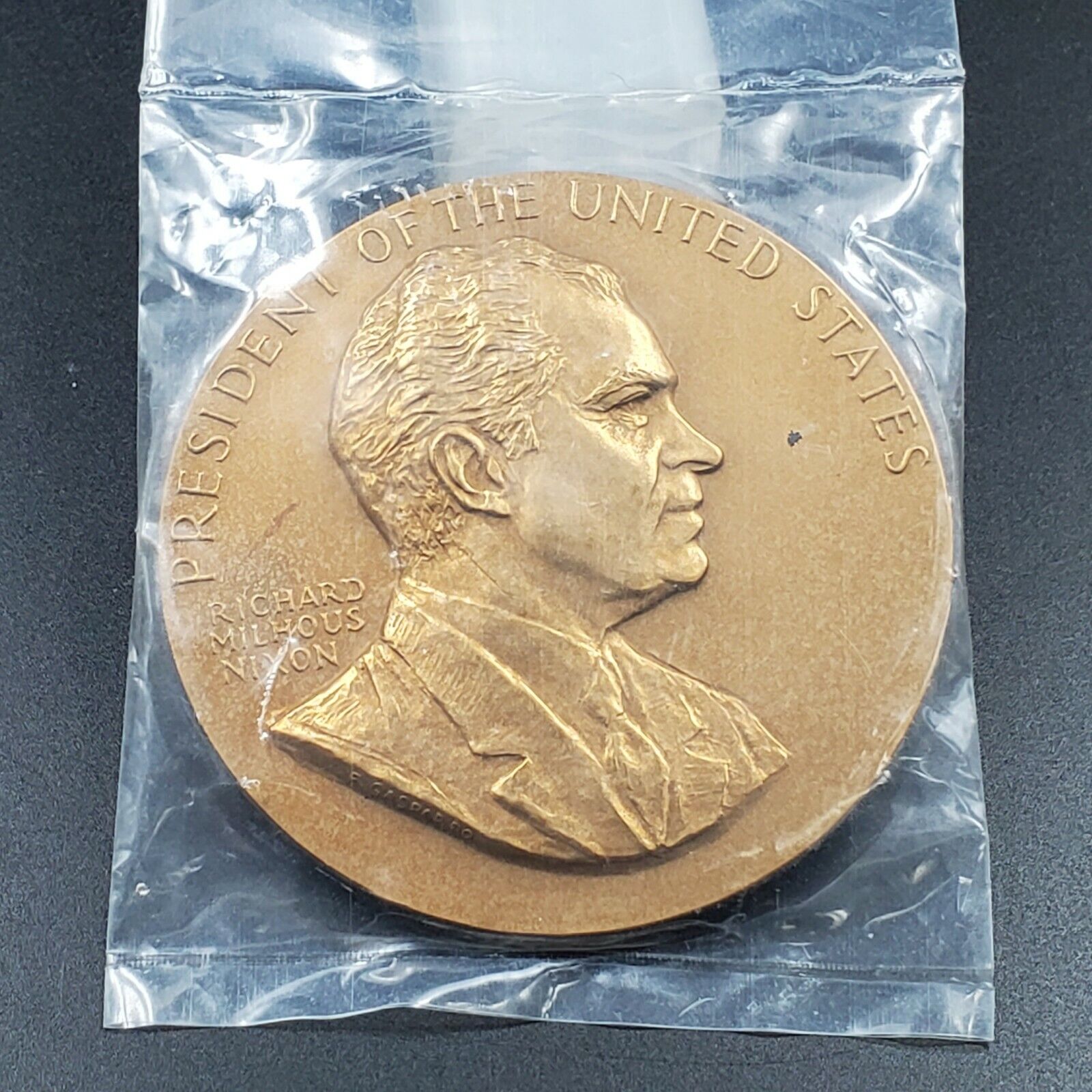 1969 RICHARD NIXON INAUGURATION Bronze INAUGURAL Bronze Medal ...