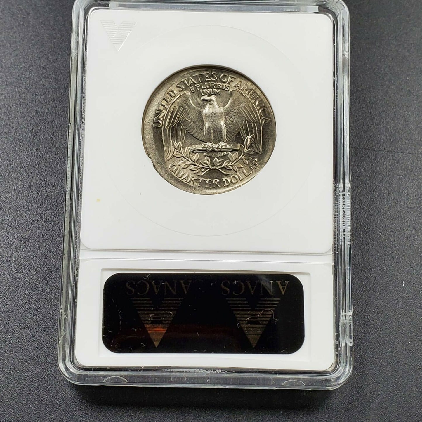 Large Broadstrike Error + Off Center 1977 P Washington Quarter ANACS UNC Details