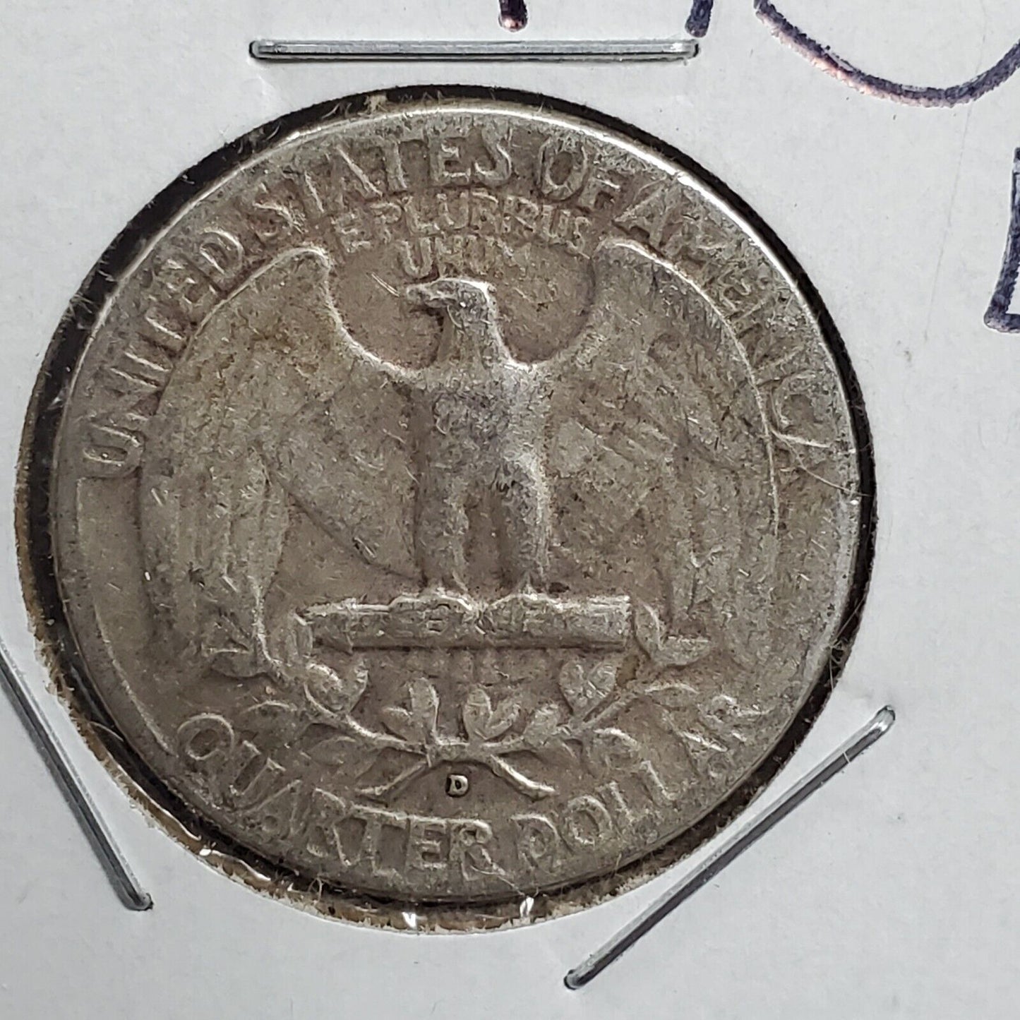 1950 D/D 25c Washington Quarter Coin RPM 004 Variety Coin