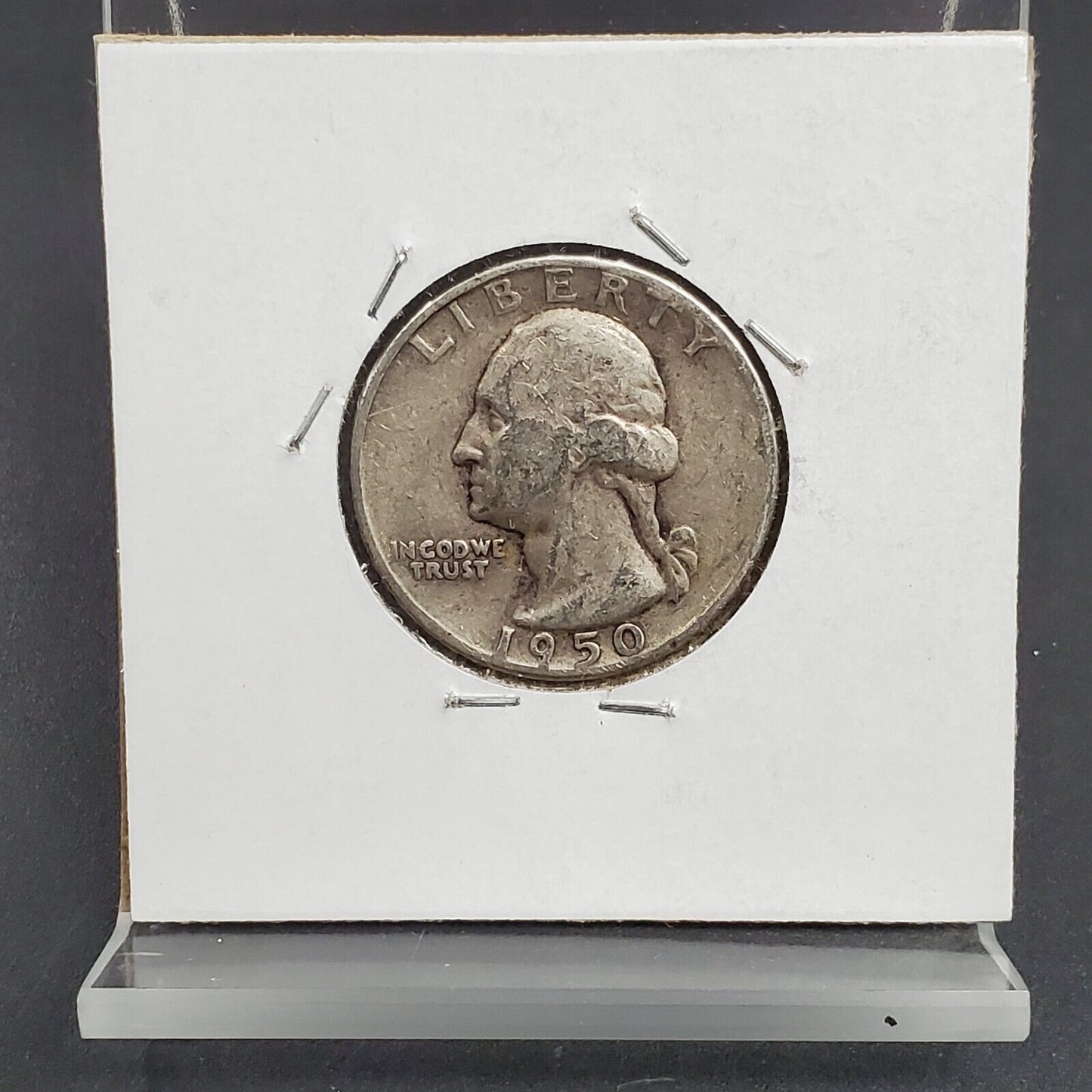 1950 D/D 25c Washington Quarter Coin RPM 004 Variety Coin