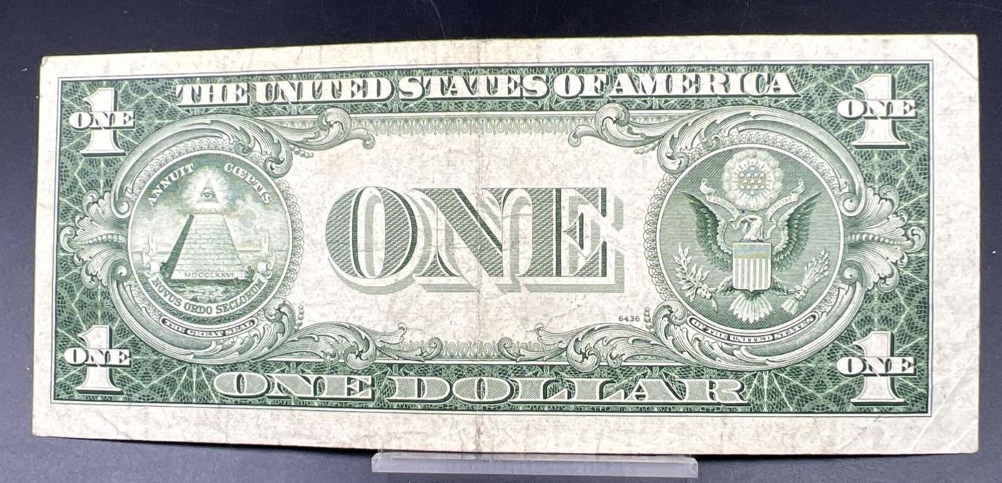 1935 F $1 Silver Certificate Blue Seal Choice Fine Circ O Block
