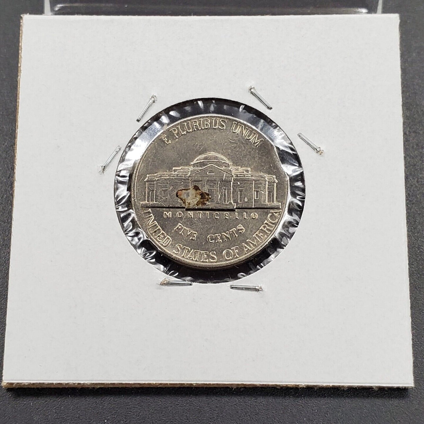 1997 D Jefferson Nickel 5c Clip Clipped Planchet Error coin XF EF Extra Fine