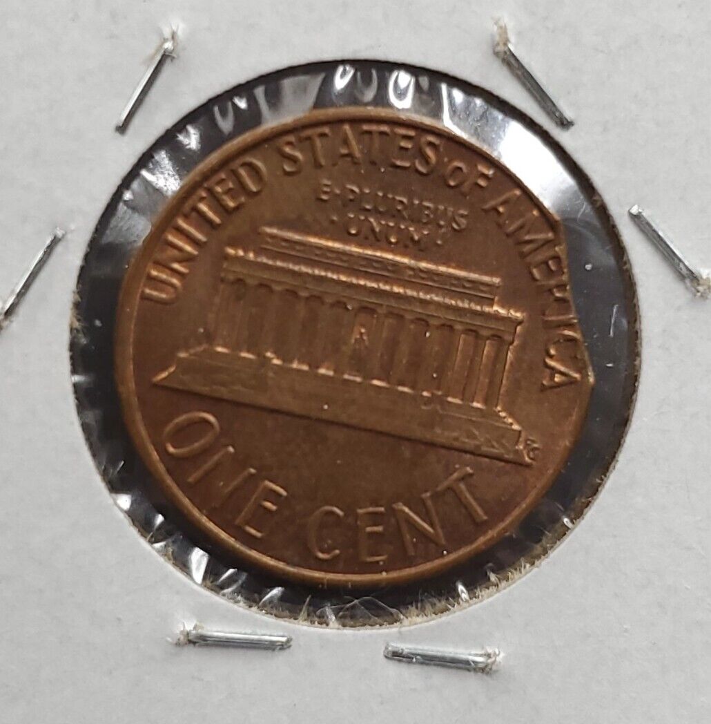 1975 P Lincoln 1C Coin Clipped PLANCHET ERROR COIN