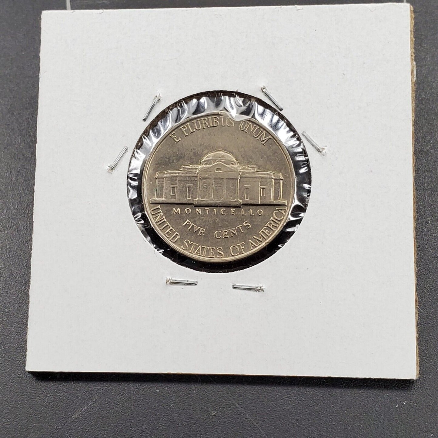 1963 P Jefferson Nickel 5c Clip Clipped Plachet Error coin AU About UNC