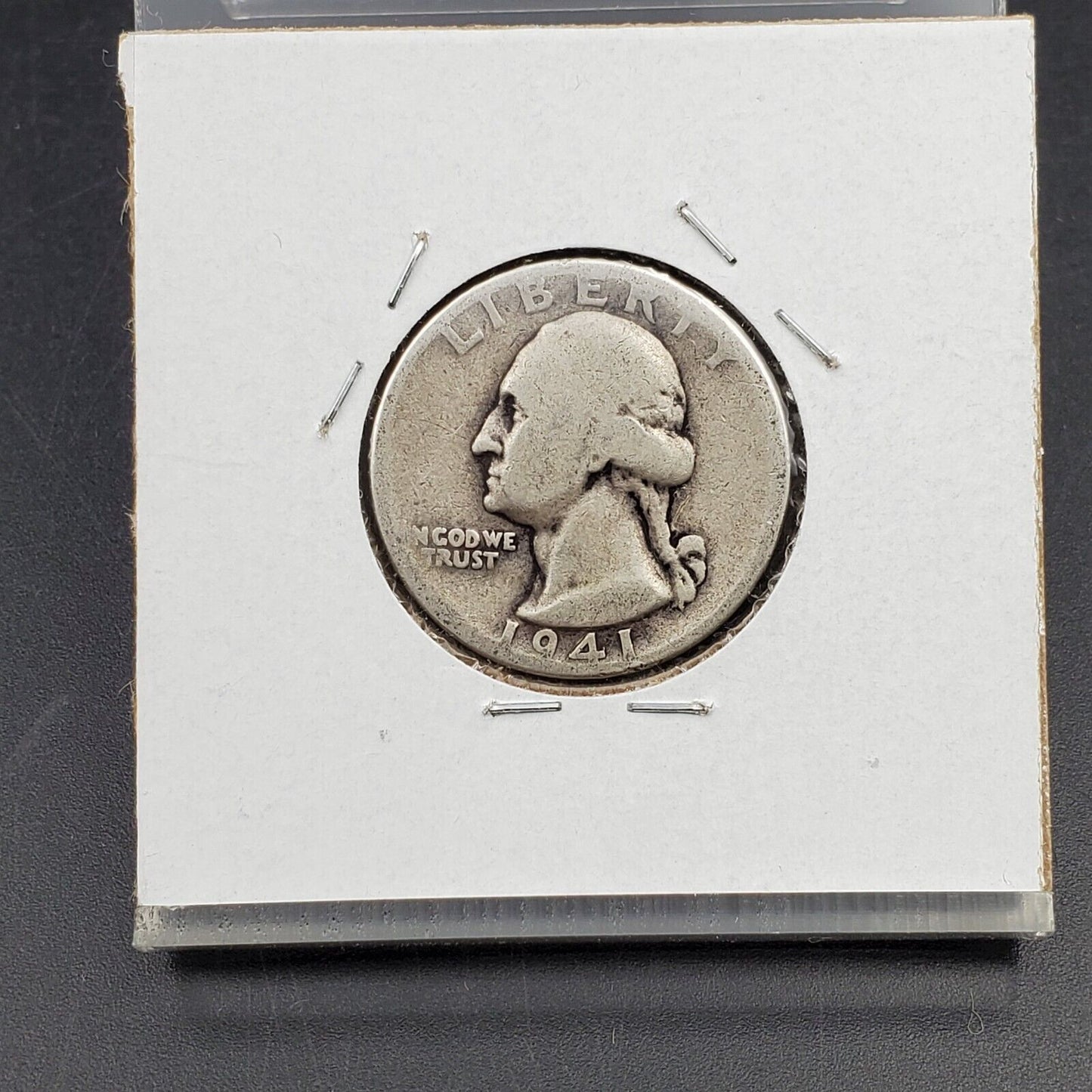 1941 P Washington Quarter Coin DDR Double Die Reverse Double Beak variety