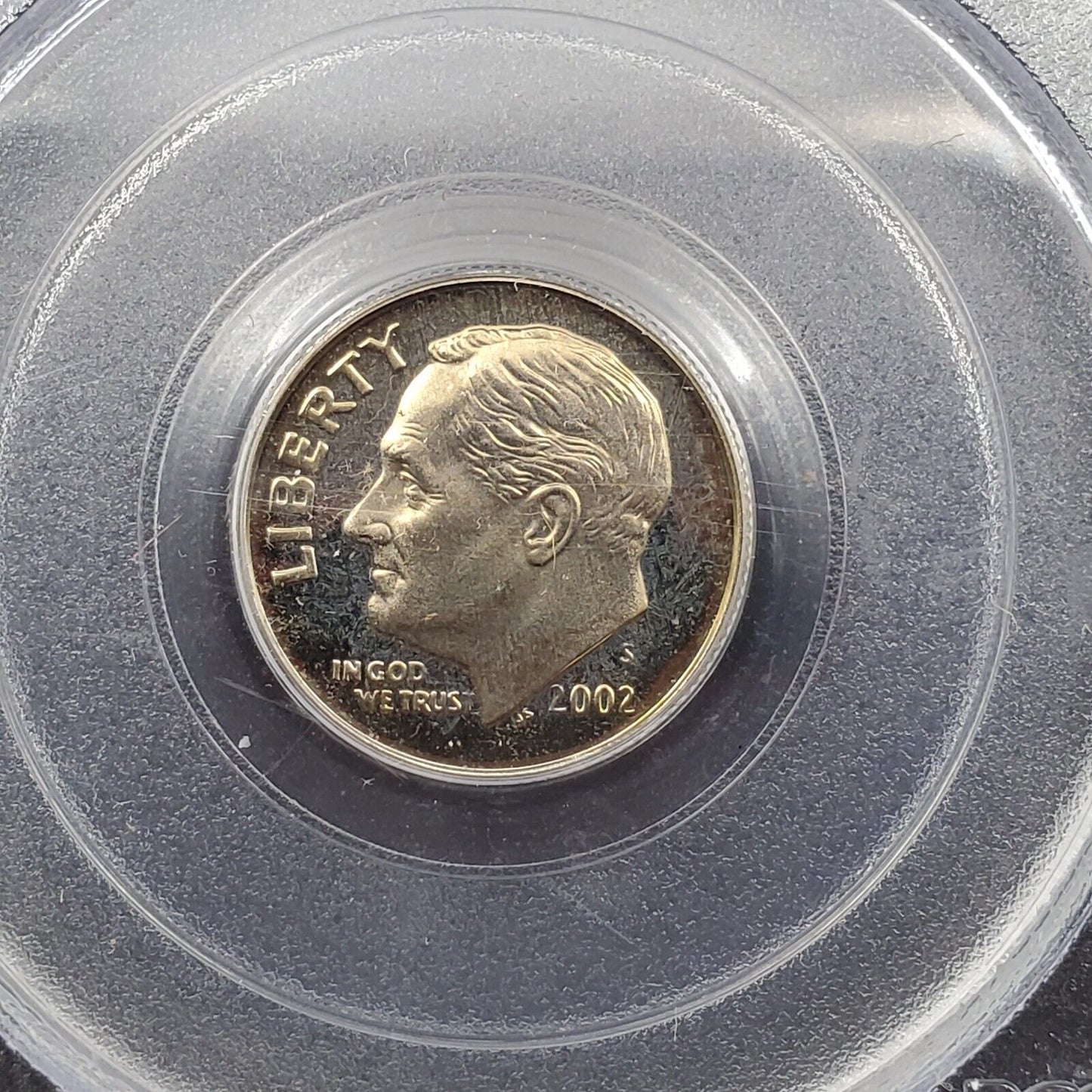 2002 S Roosevelt Proof Clad Dime Coin PCGS PR69 DCAM #475