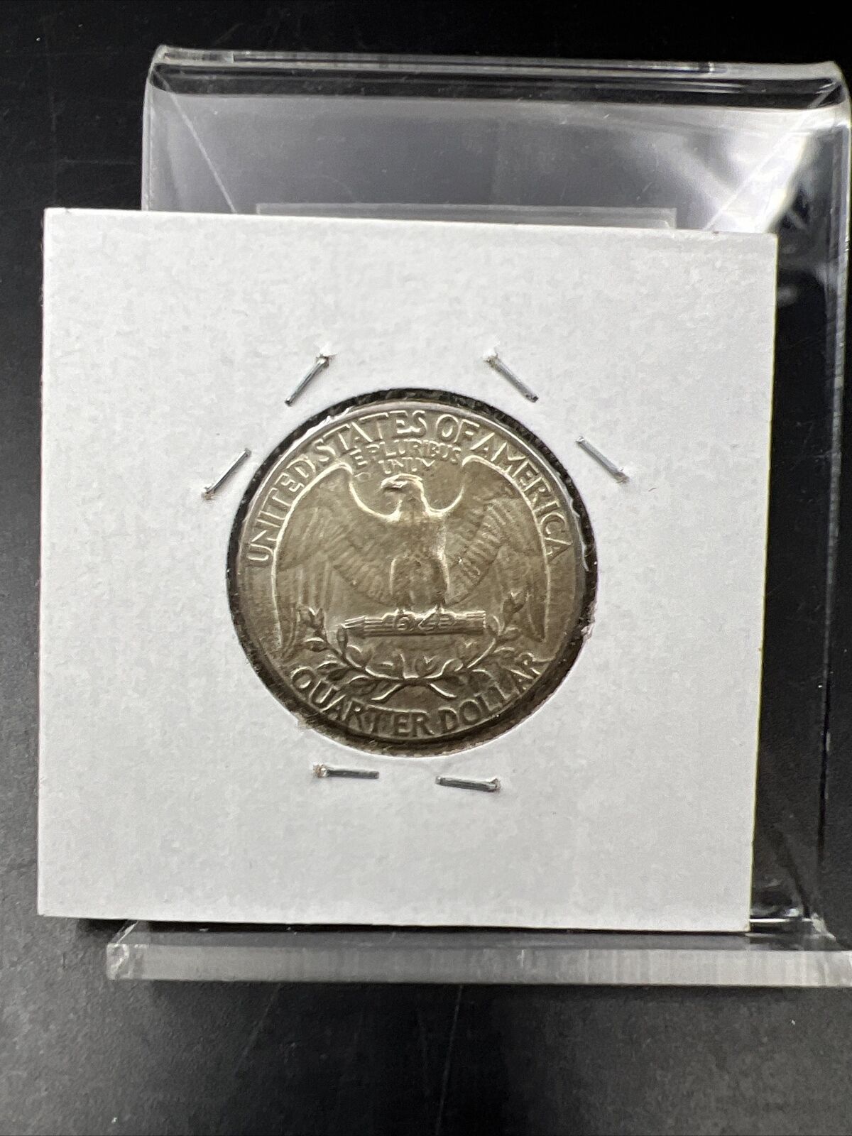 1955 P 25c Washington Silver Quarter Coin CH AU about unc nice toning toner