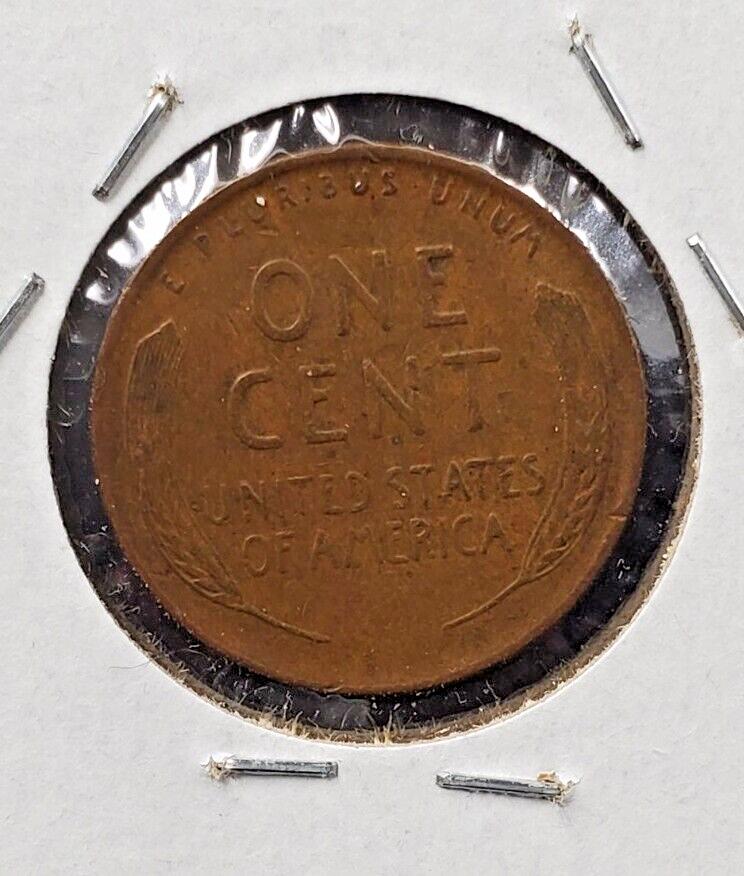 1947 S Lincoln Wheat Cent Circ Coin Laminated Planchet Error VF Circ