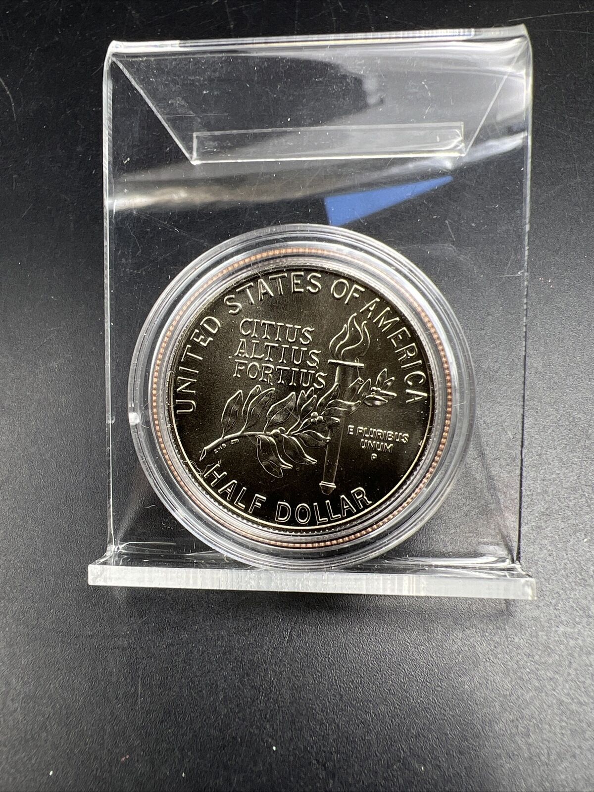 1992 P Unc BU Olympic Gymnastics - Commemorative Half Dollar in Capsule