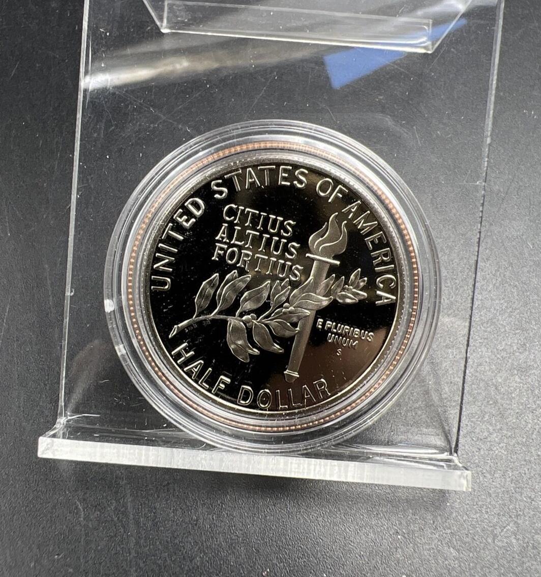 1992 S Gem Proof Olympic Gymnastics - Commemorative Half Dollar in Capsule #B