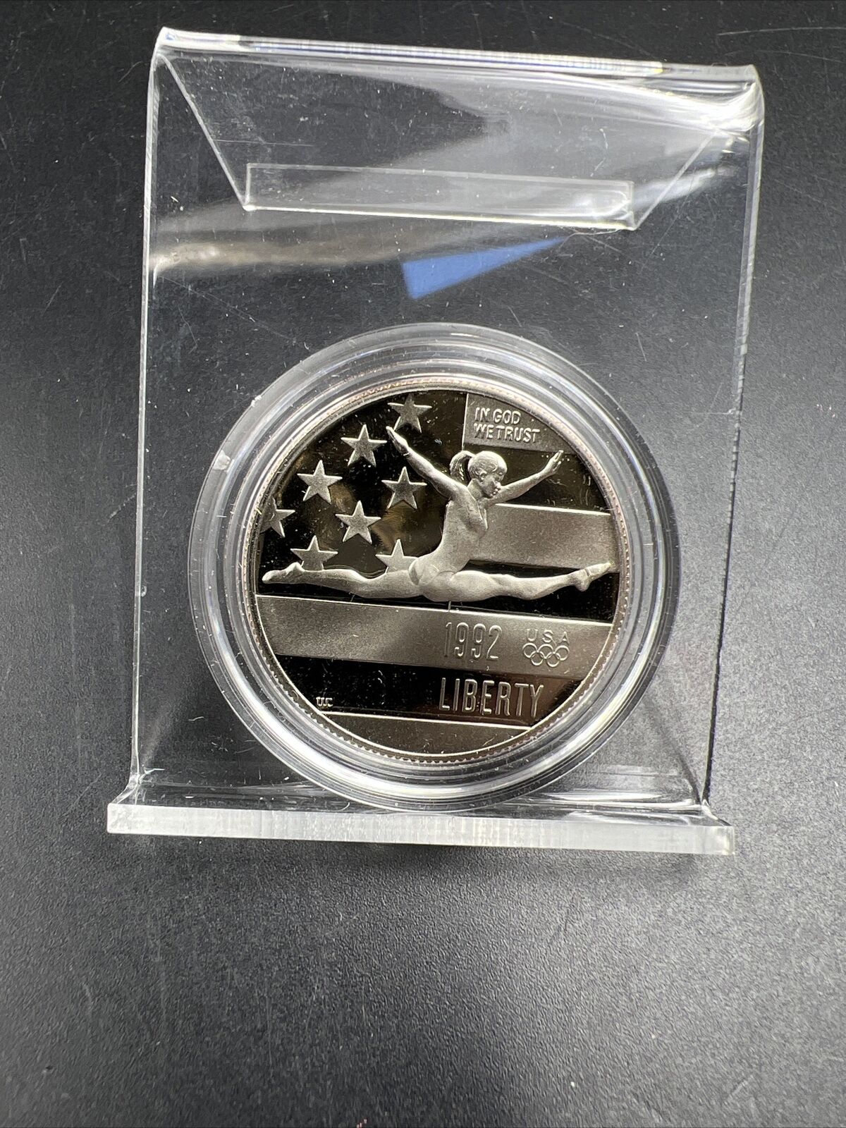 1992 S Gem Proof Olympic Gymnastics - Commemorative Half Dollar in Capsule #B