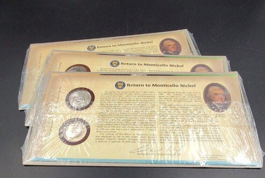 2006 US Mint Return to Monticello Nickel P & D 2 Coin Set Sealed OGP