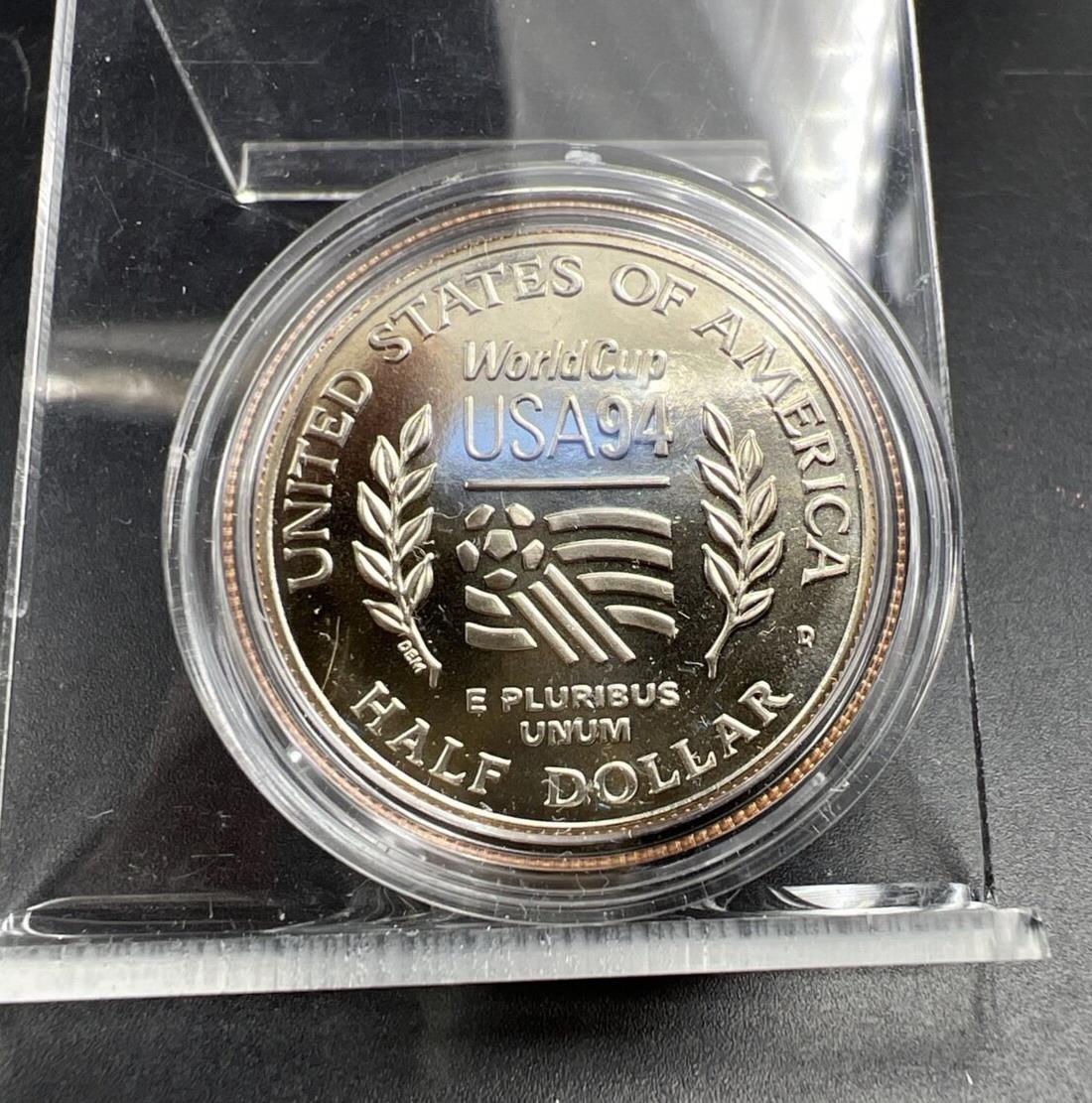 1994 D 50c Fifa World Cup Commemorative Half Dollar in Capsule Clad Coin BU #A