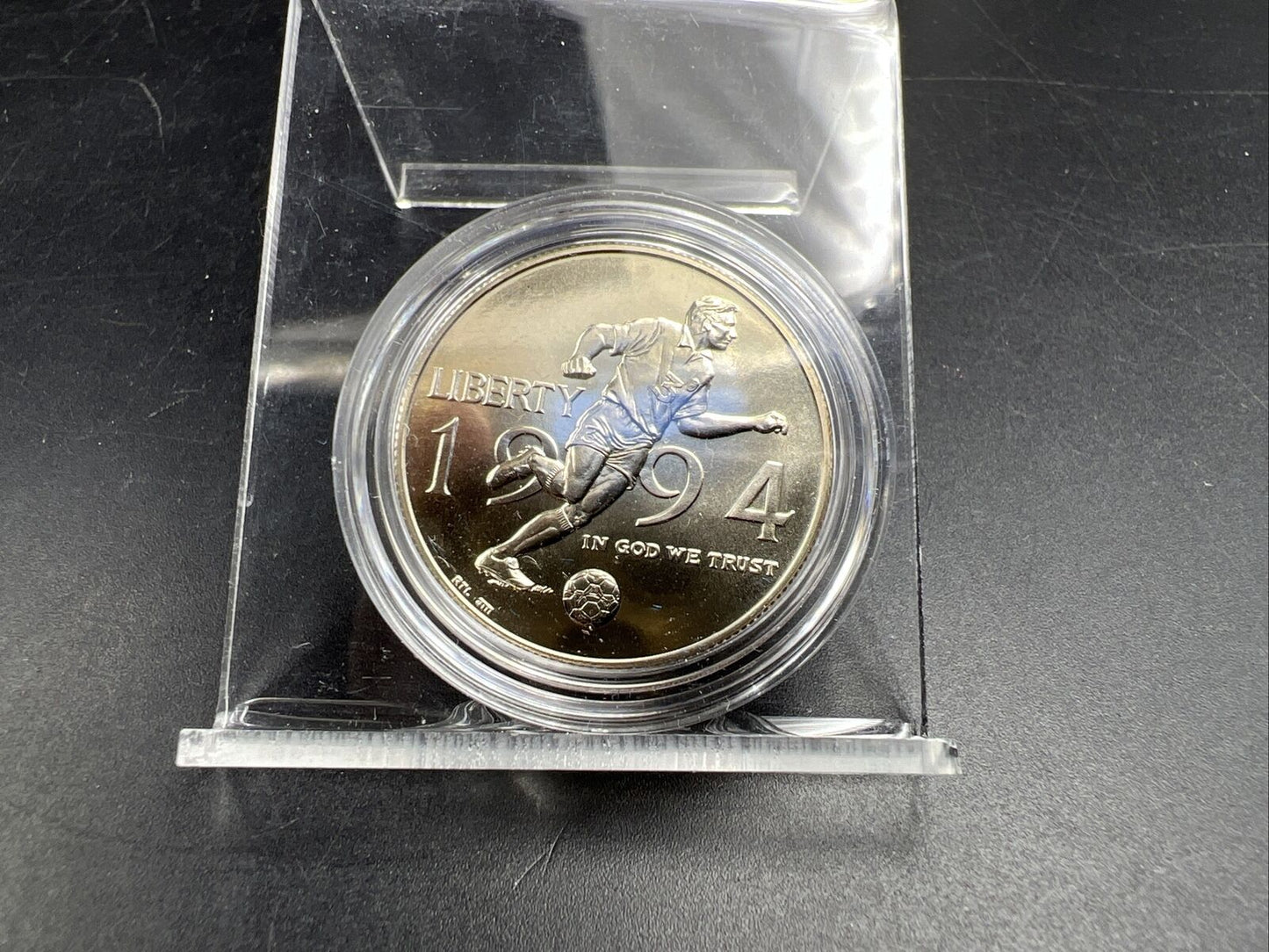 1994 D 50c Fifa World Cup Commemorative Half Dollar in Capsule Clad Coin BU #A