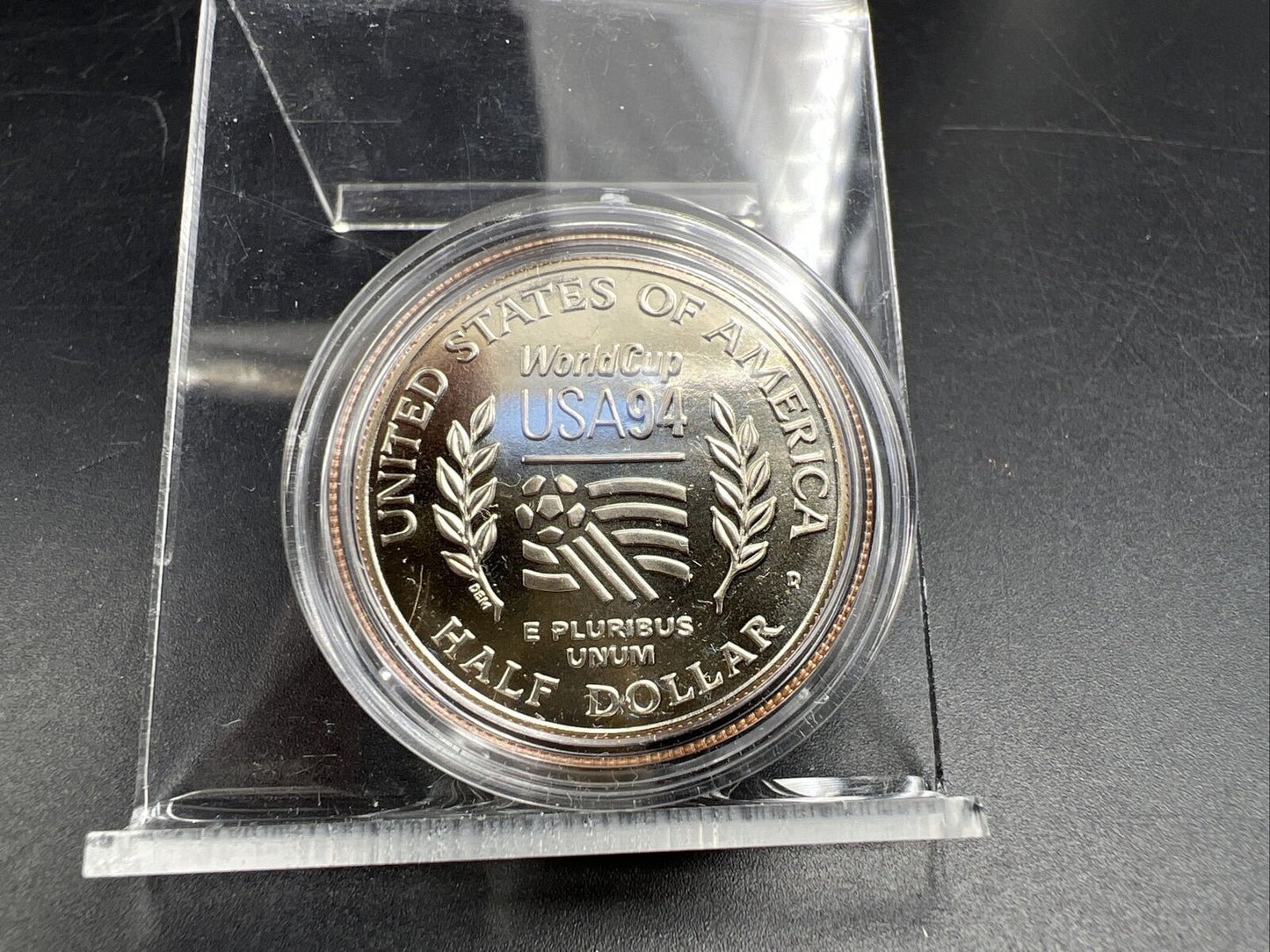1994 D 50c Fifa World Cup Commemorative Half Dollar in Capsule Clad Coin BU #A