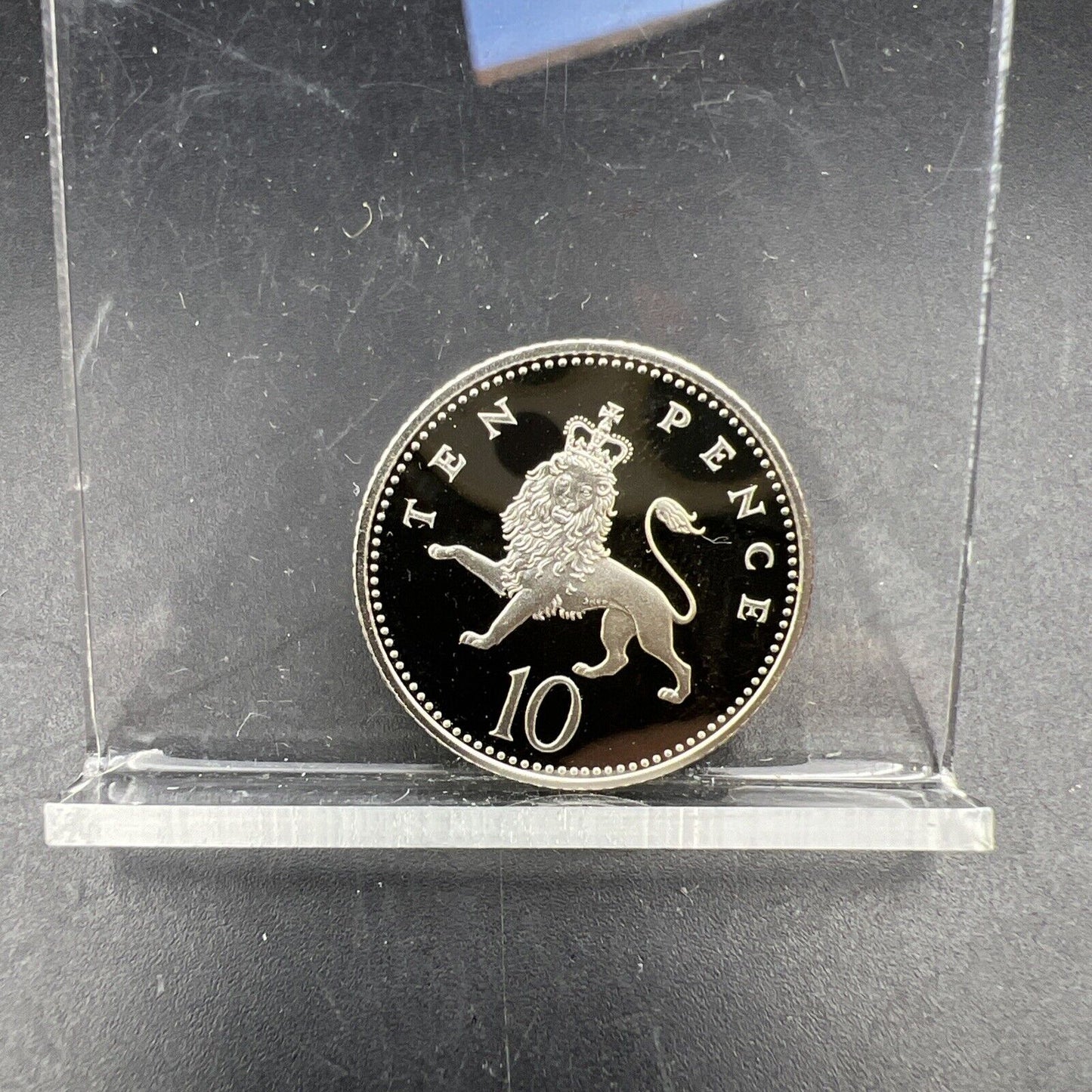 1992 Piedfort 10p United Kingdom Sterling Silver 10 Pence Coin Gem Royal Mint