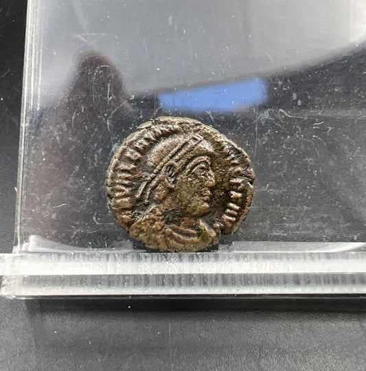 Roman Emperor Valens AE3 Ancient Bronze Coin VF Circ c. 364 - 378 AD