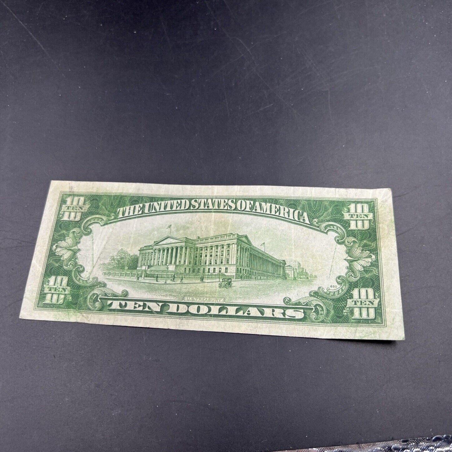 1934 A $10 Ten Dollar FRN Federal Reserve Note VG Circ