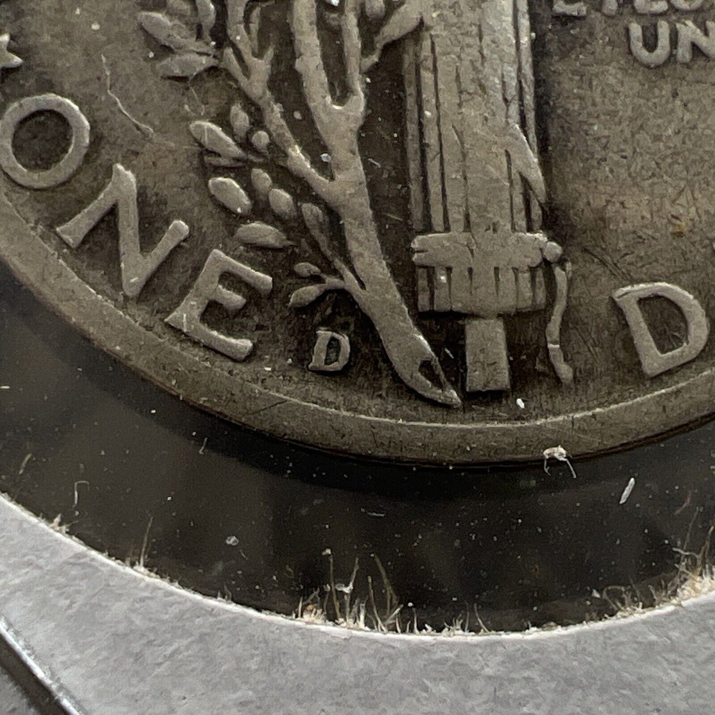 1940 D D/D RPM Mercury Silver Dime Repunched Mint Mark # 001 Fine Circ