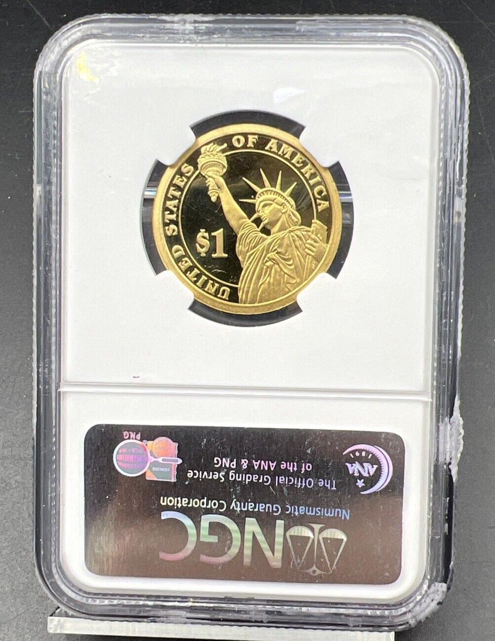 2007 S $1 One Dollar Proof Presidential Dollar John Adams Coin NGC PF70 UCAM #07