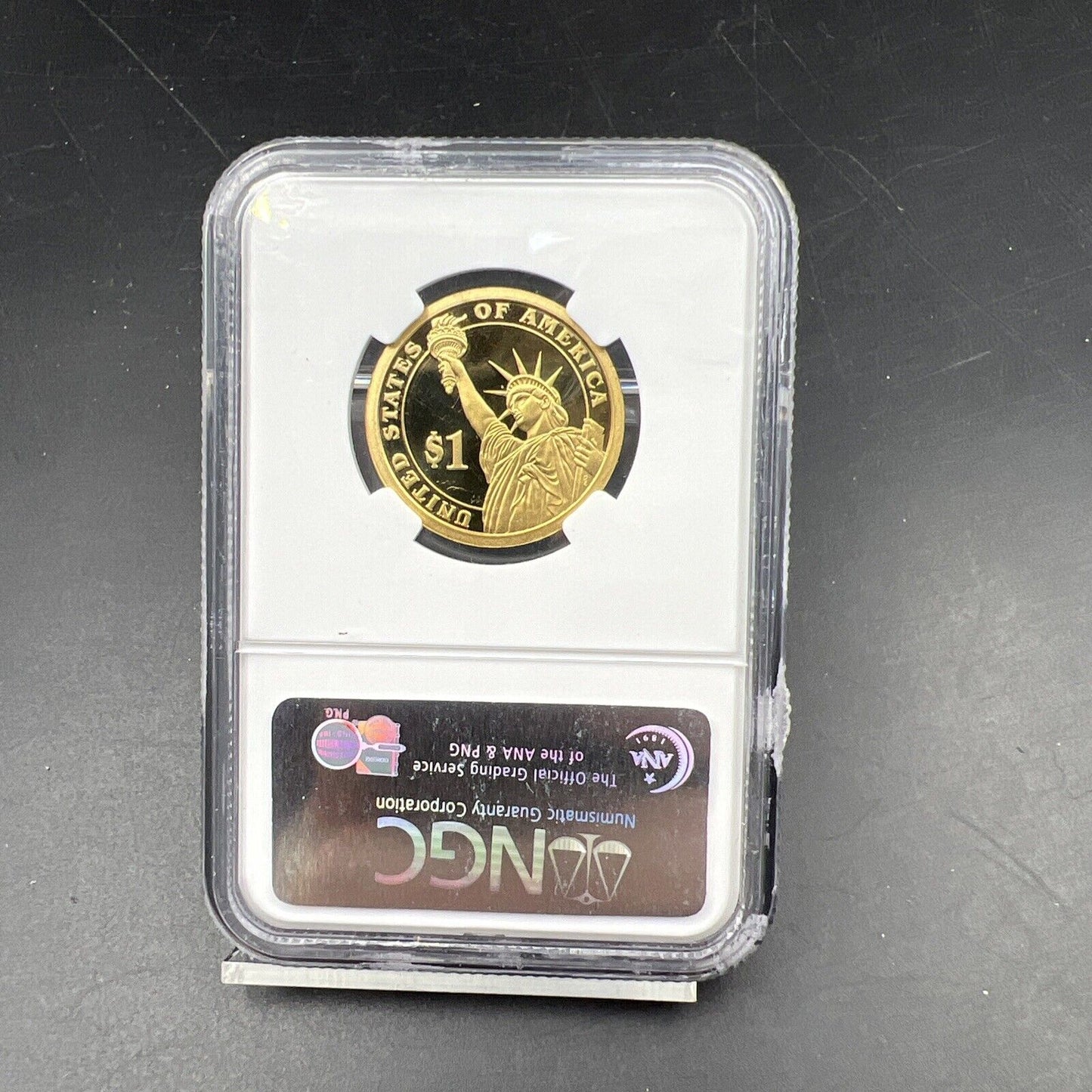 2007 S $1 One Dollar Proof Presidential Dollar John Adams Coin NGC PF70 UCAM #07